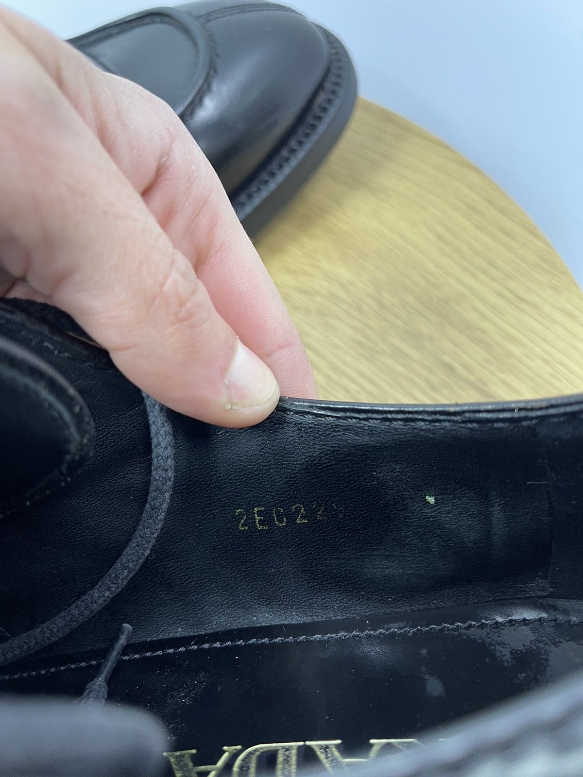 Prada Prada Men's 2EC229 Leather Shoes Size 8 US Black Italy Size US 8 / EU 41 - 10 Thumbnail