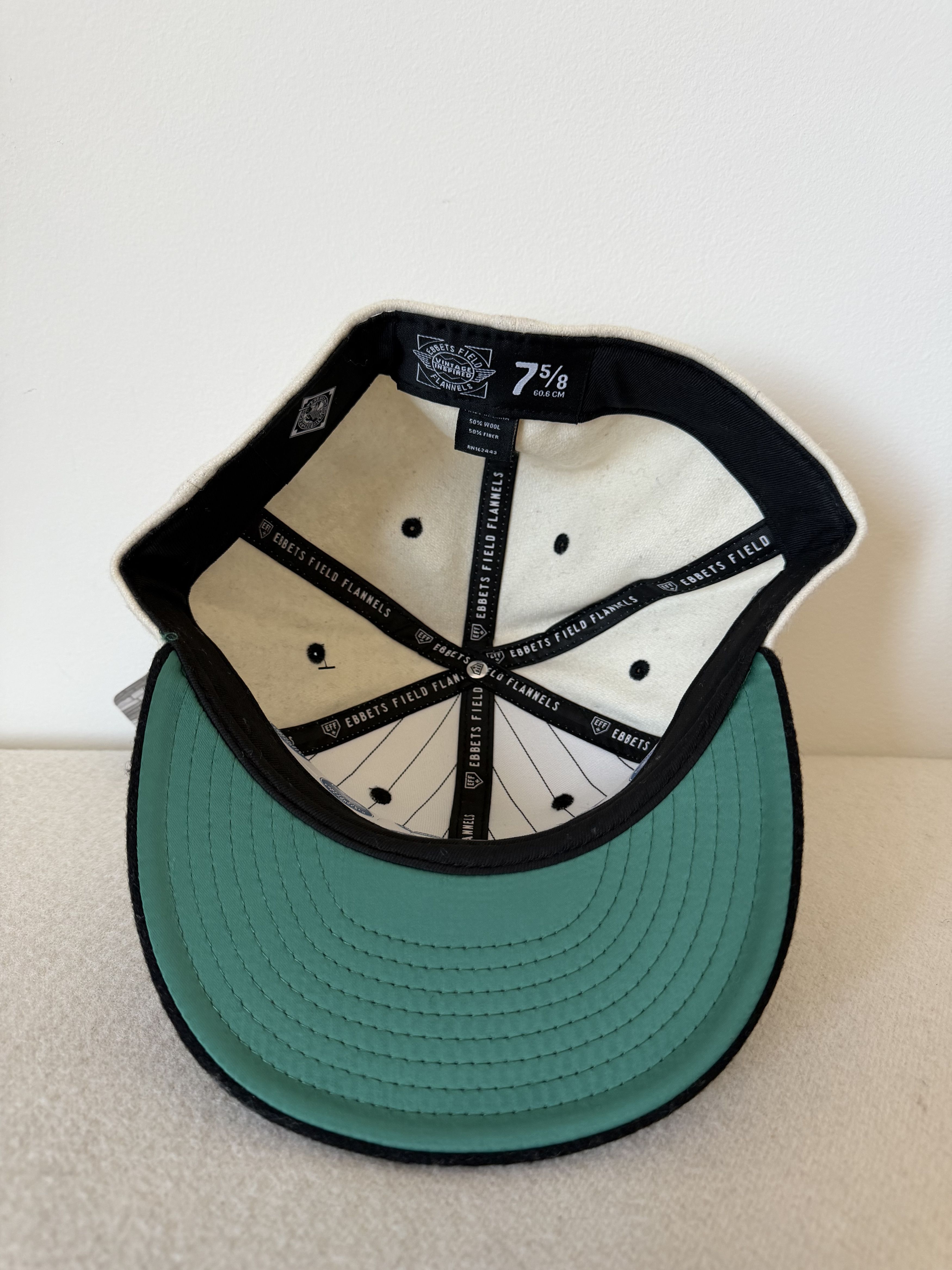 Ebbets Field Flannels 7 5/8 Ebbets Field Flannels New York Black Yankees Fitted Size ONE SIZE - 7 Thumbnail
