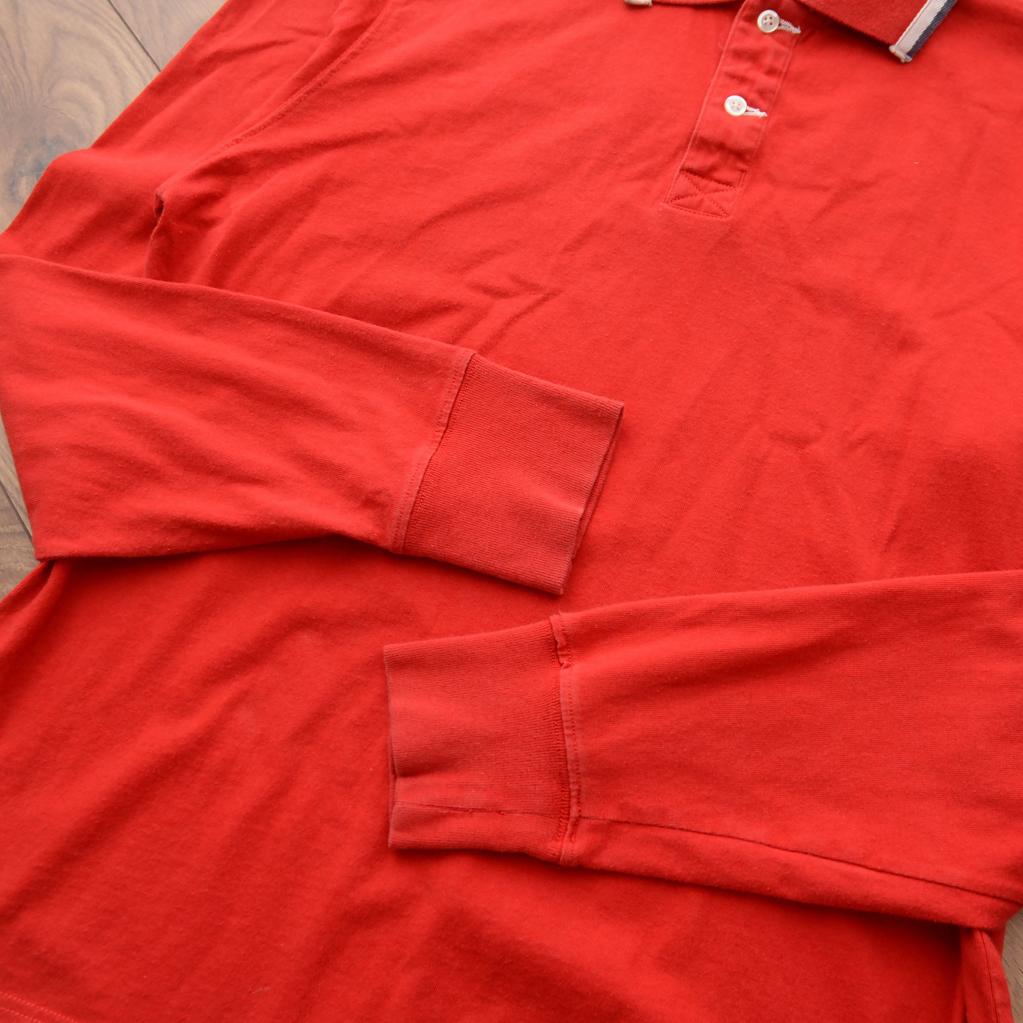 Napapijri Napapijri Long Sleeve Polo Shirt — Size XL — Red big logo Size US XL / EU 56 / 4 - 7 Thumbnail