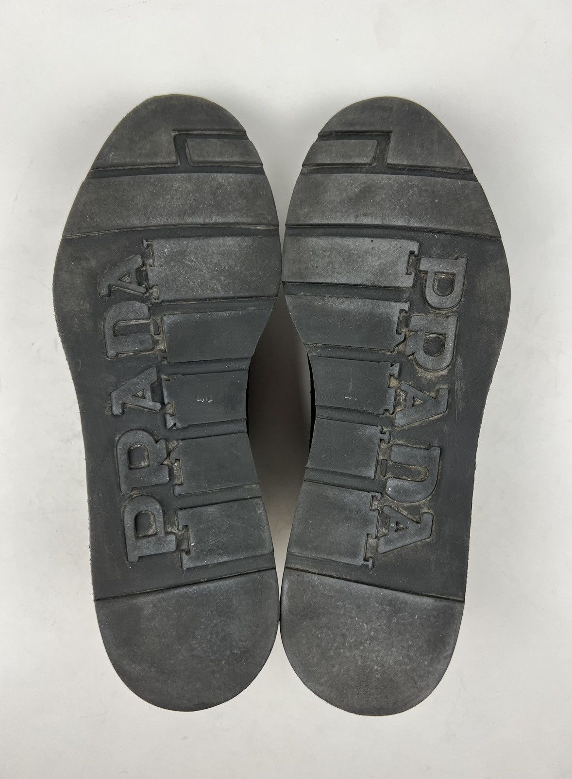 Prada PRADA Derby Leather Shoes Lace Rubber Sole Black Men’s Size US 8 / EU 41 - 14 Thumbnail