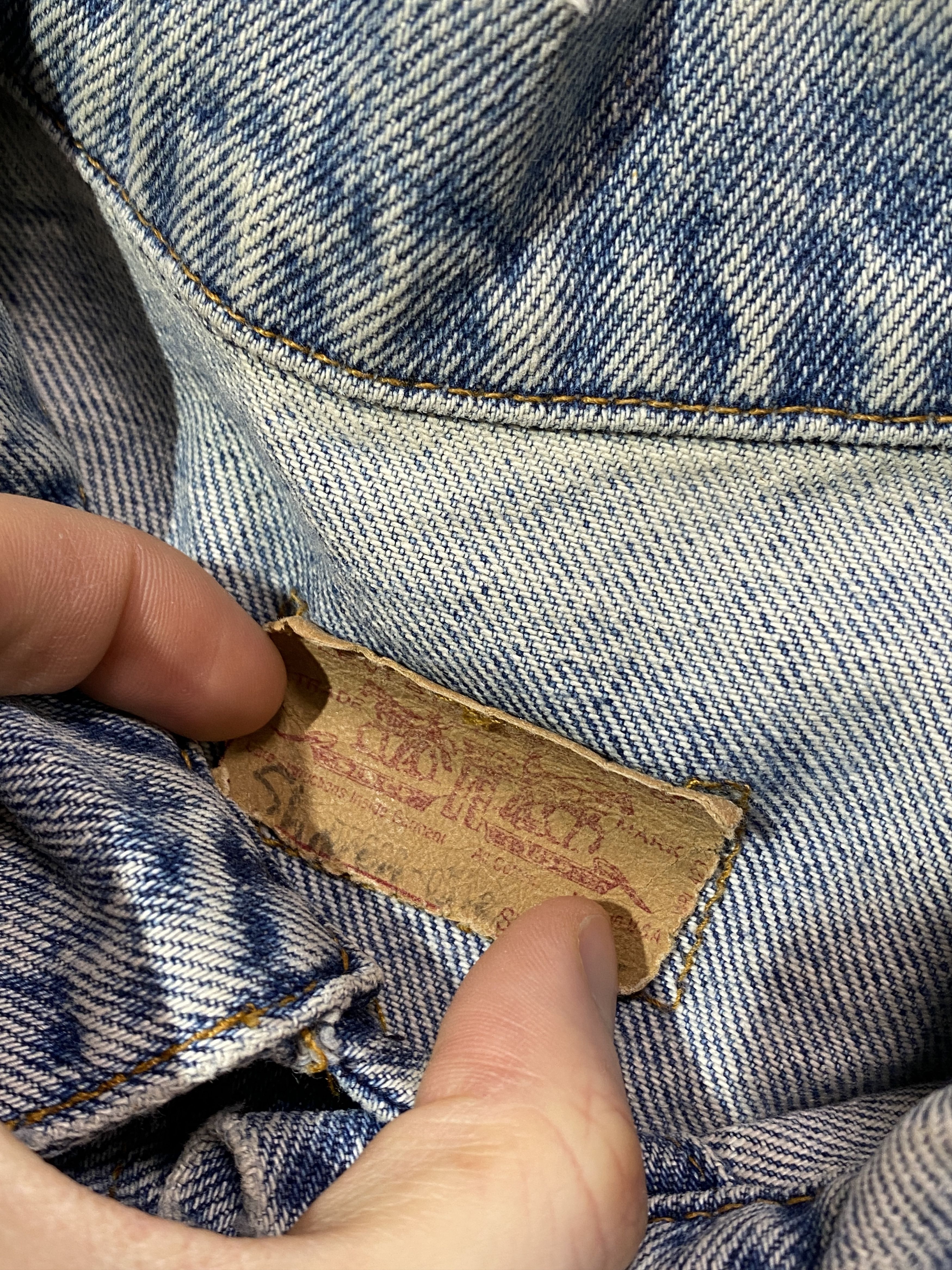 Levi's Vintage 90s Made In USA Levis Denim Jacket Size US S / EU 44-46 / 1 - 6 Thumbnail