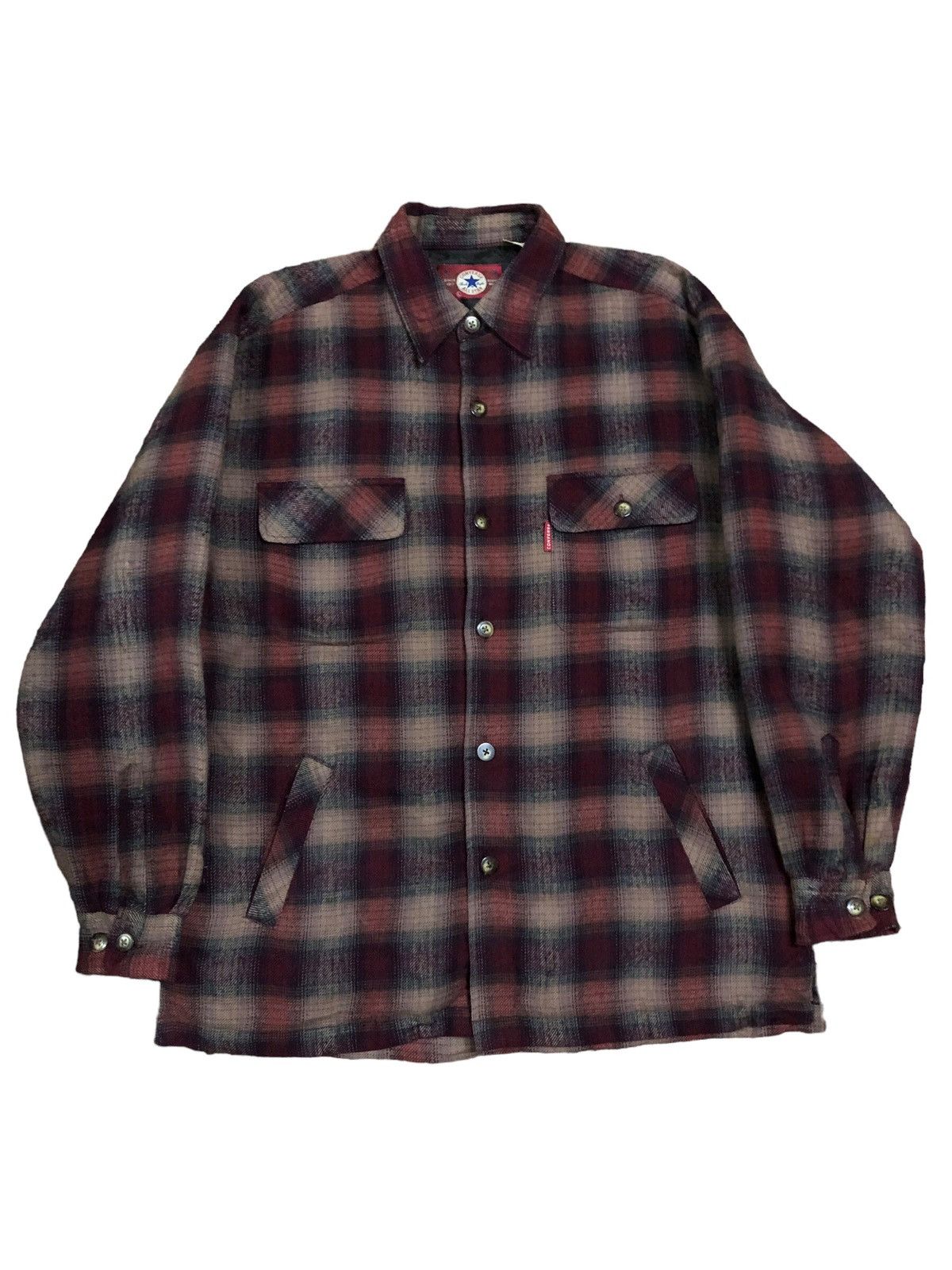 Converse Converse Check Tartan Flannel Jacket Size US L / EU 52-54 / 3 - 1 Thumbnail
