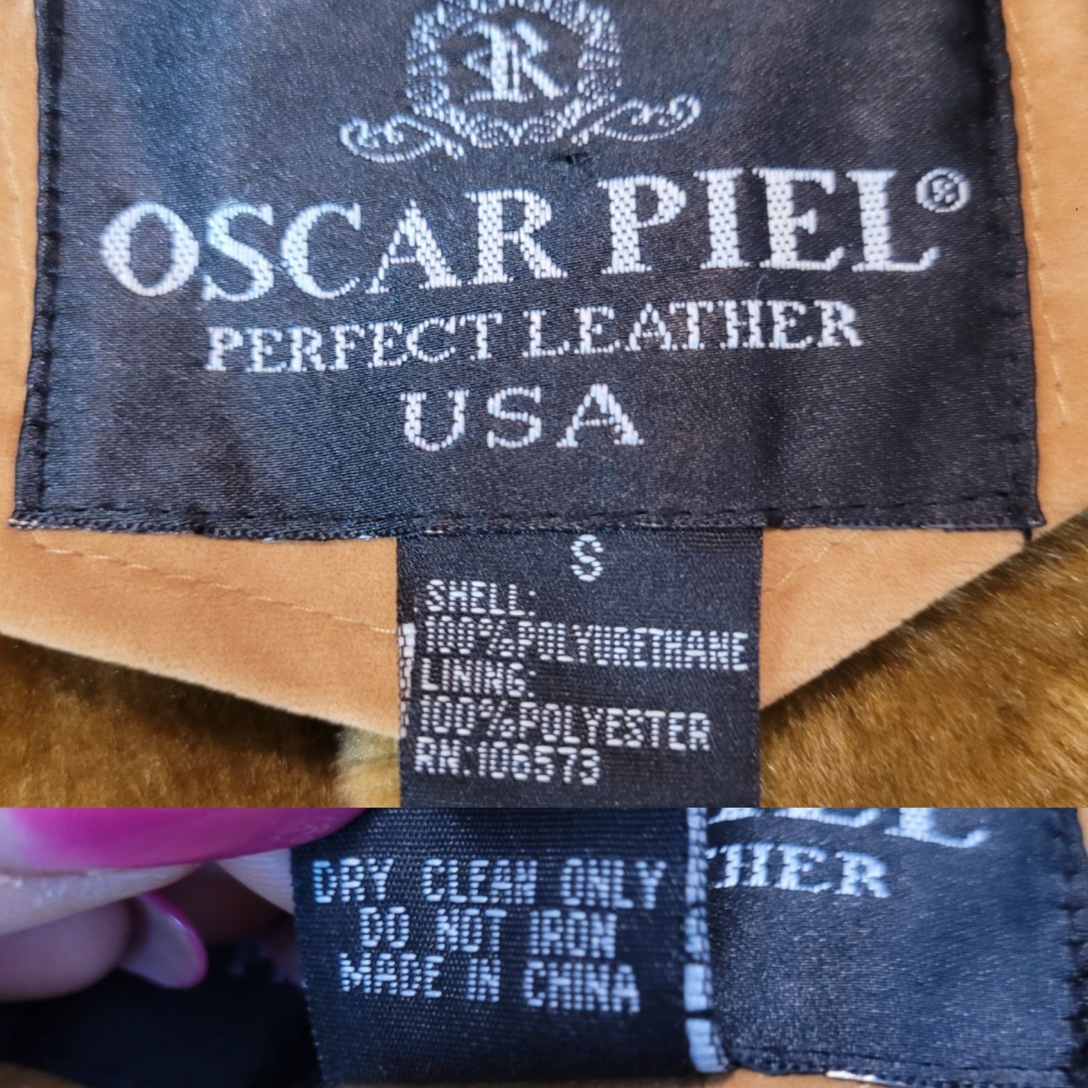 Oscar Piel Vtg Oscar Piel Faux Suede Jacket Camel Faux Fur Lining Butto Size S / US 4 / IT 40 - 3 Thumbnail