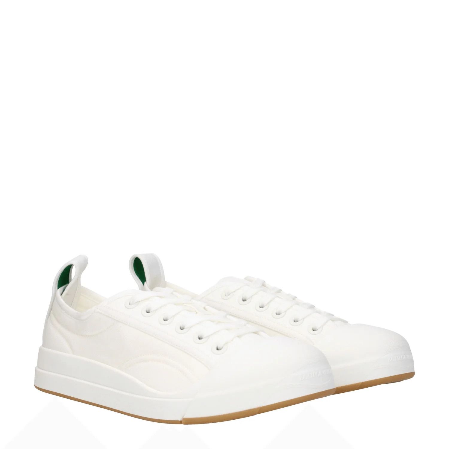 Bottega Veneta ob1o1e0325 Fabric Sneakers in White Size US 7 / EU 40 - 2 Thumbnail