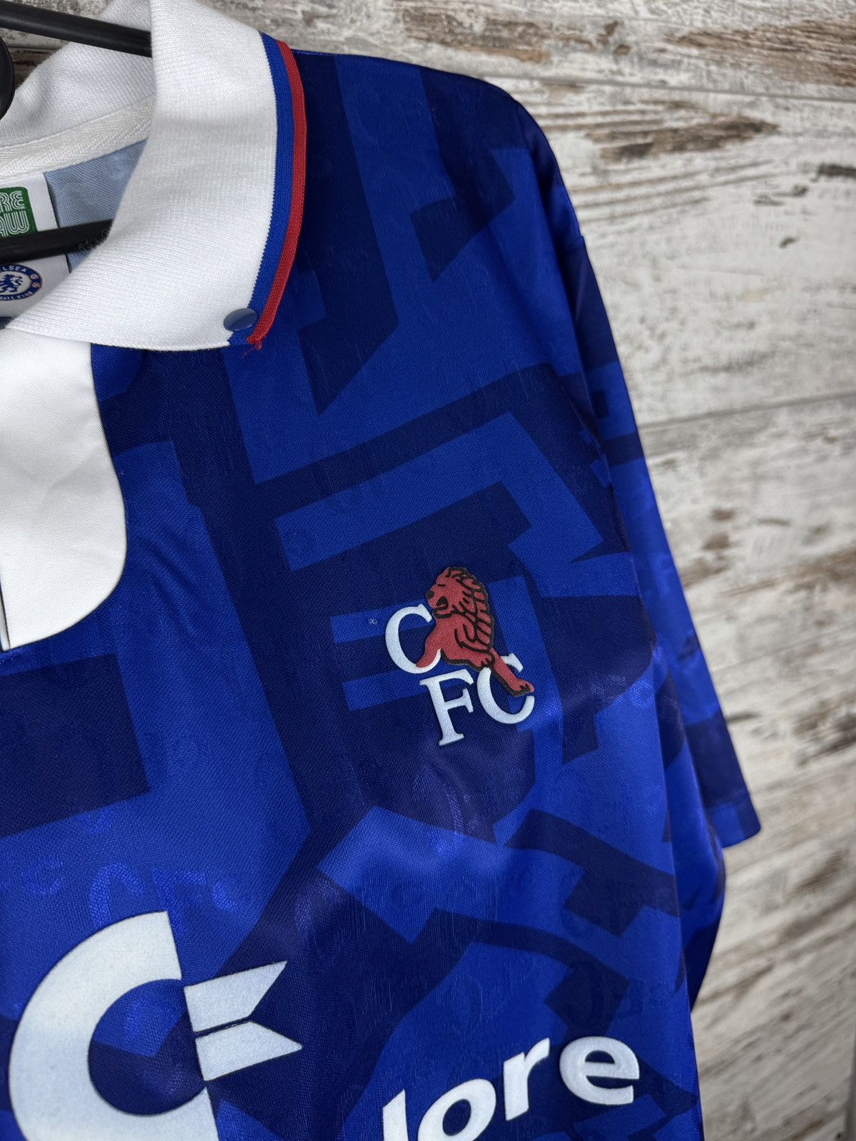 Chelsea Soccer × Vintage Mens Vintage Score Draw Chelsea FC T-shirt soccer jersey Size US XL / EU 56 / 4 - 6 Thumbnail