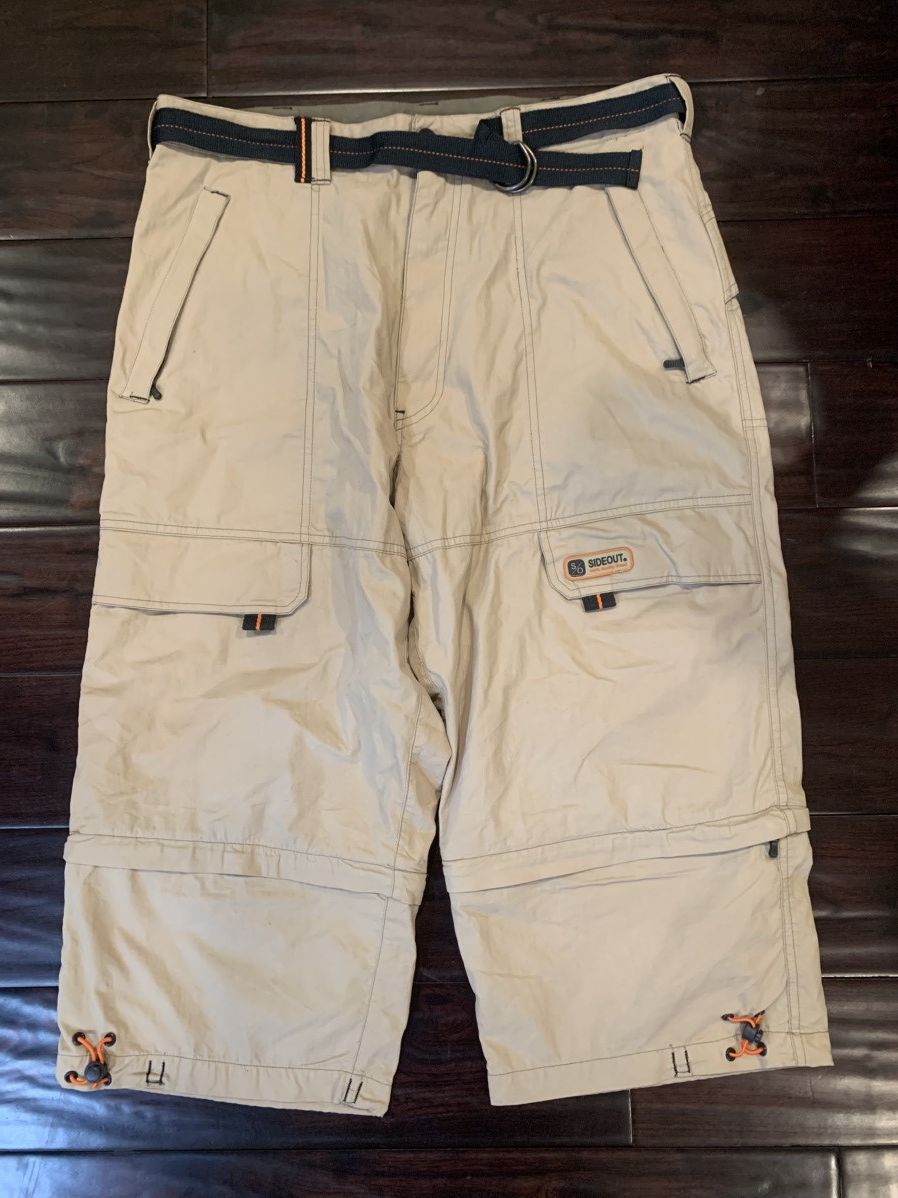 Sideout vintage cream sideout cargo shorts Size US 34 / EU 50 - 1 Thumbnail