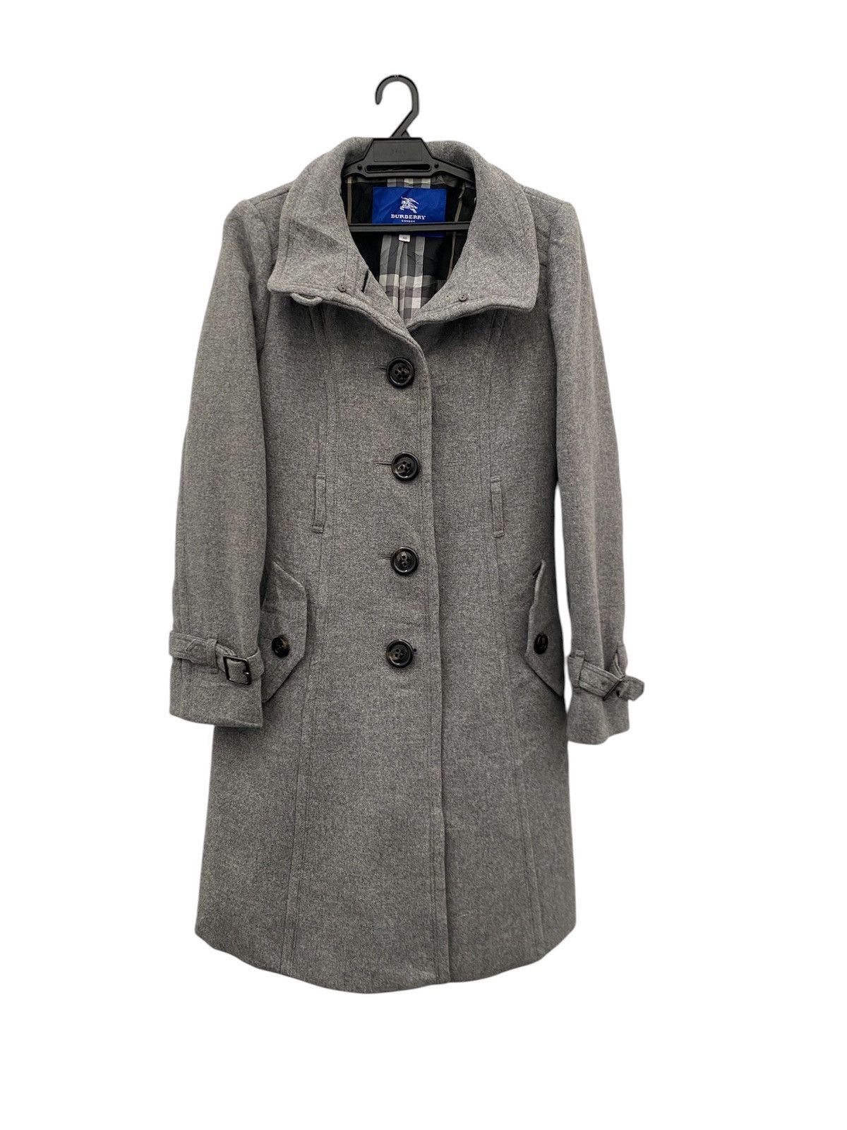 Burberry × Burberry Prorsum BURBERRY LONDON BLUE LABEL WOOL LONG JACKET Size S / US 4 / IT 40 - 1 Thumbnail