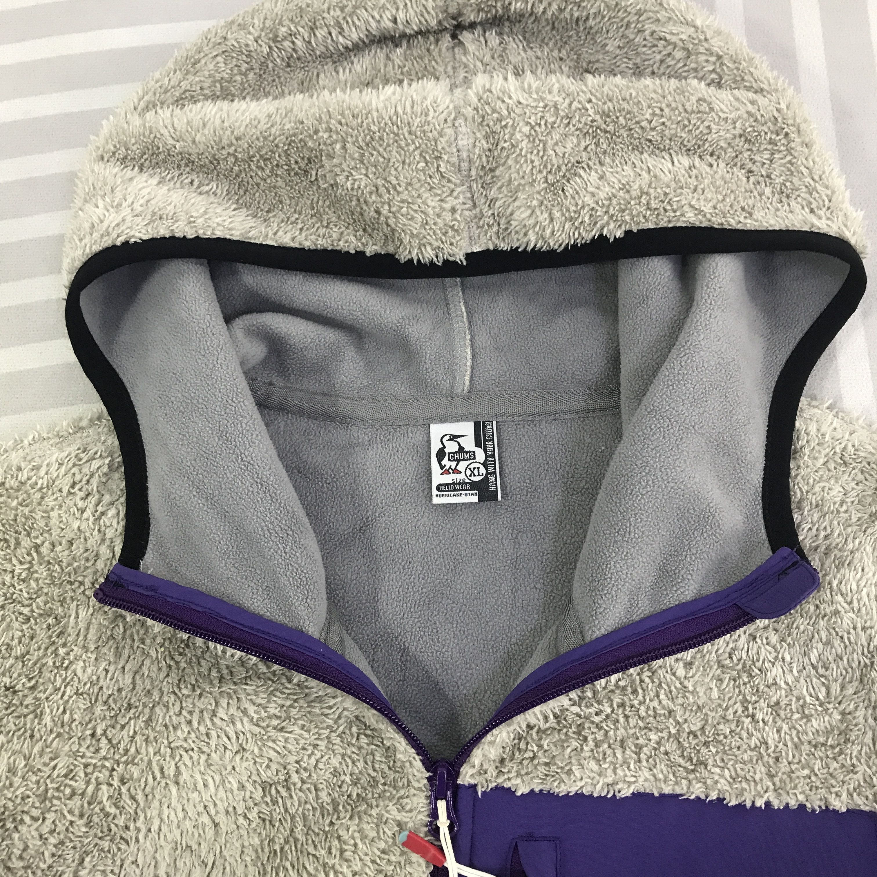 Chums Vintage Chums sherpa fleece hoodie Jacket K90B9 Size US XL / EU 56 / 4 - 5 Thumbnail