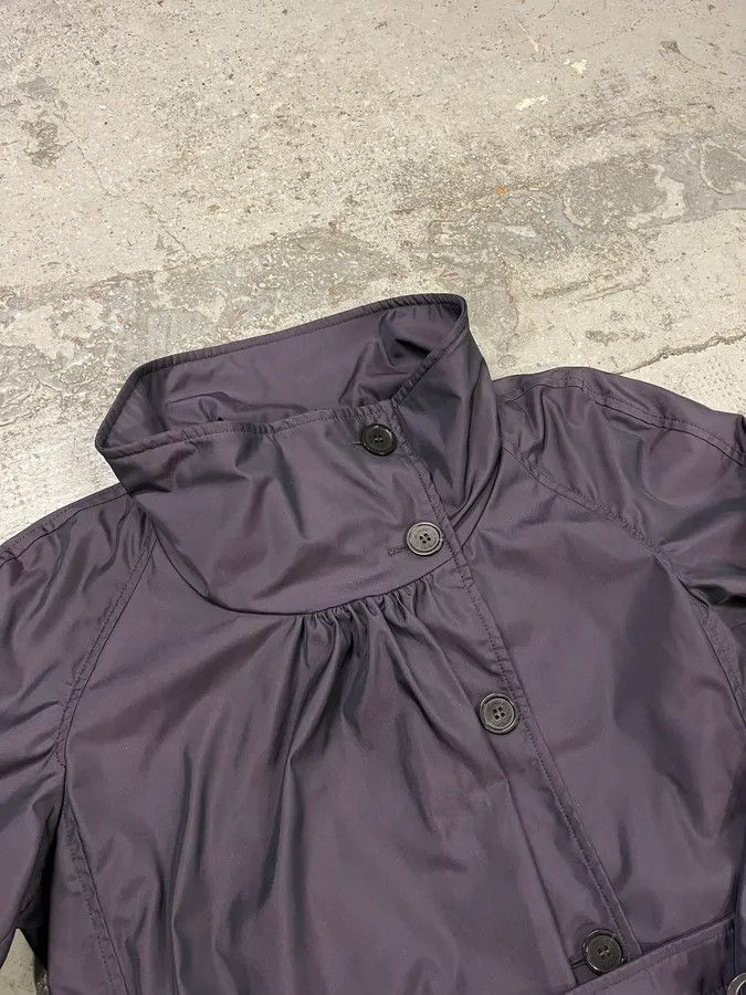 Armani Collezioni AW2010 Armani Collezioni Dark Purple Asymmetrical Light Trench Coat Size US S / EU 44-46 / 1 - 7 Thumbnail