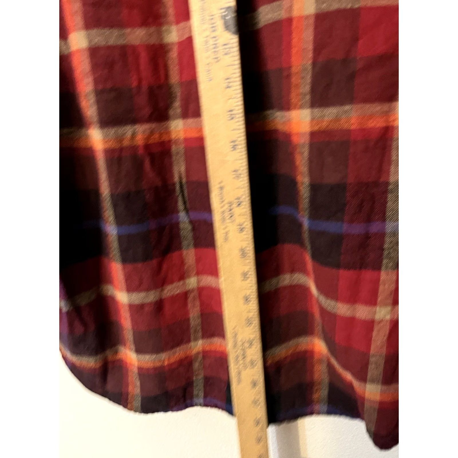 Old Navy Old Navy The Boyfriend Shirt Button Down Shirt Large Multicolor Plaid Size L / US 10 / IT 46 - 4 Thumbnail