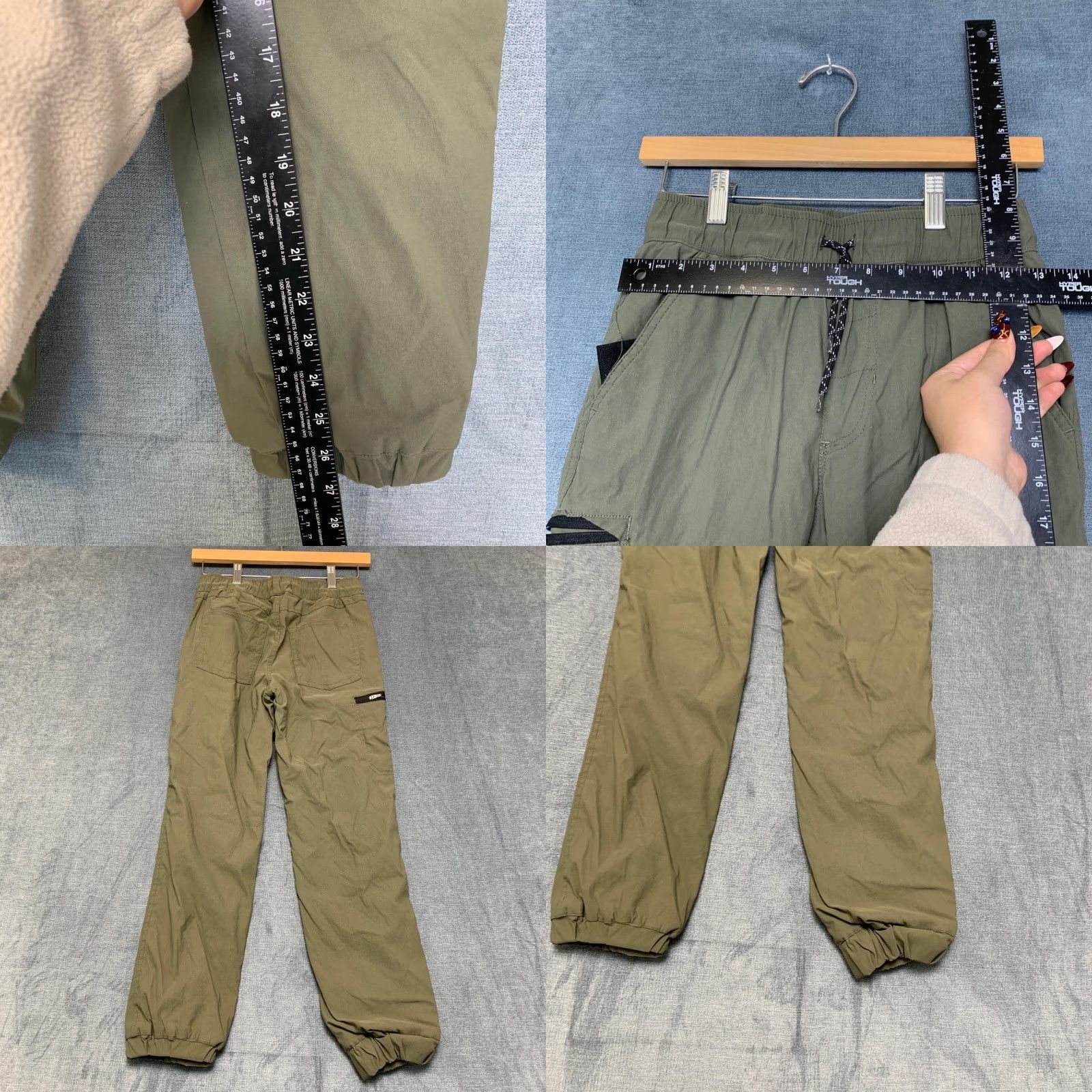 Weatherproof Weatherproof Cargo Jogger Pants Women M Olive Stretch Fleece Lined Vintage Size 32" / US 10 / IT 46 - 8 Thumbnail