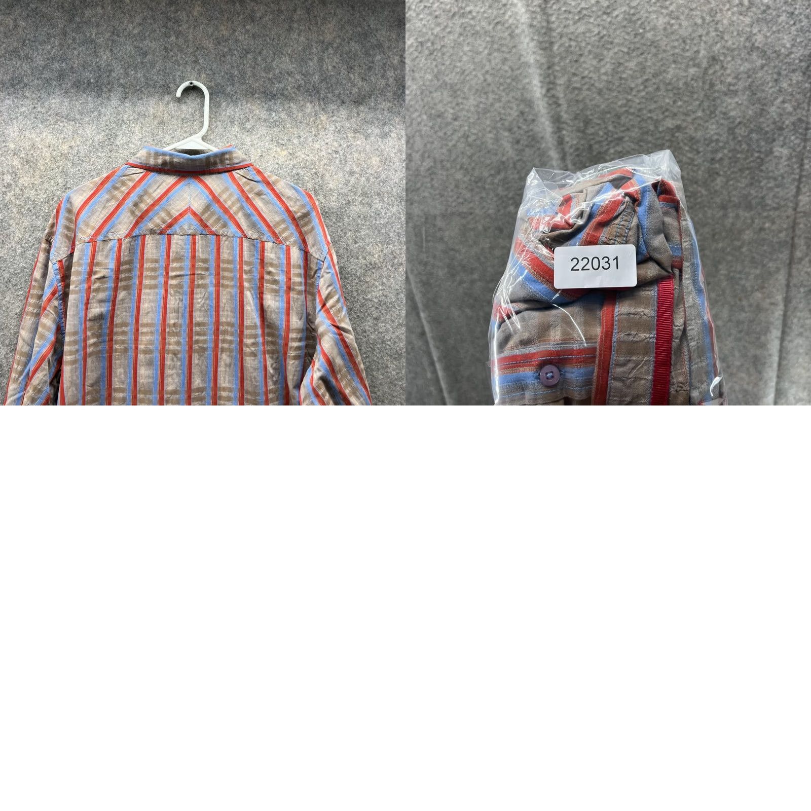 Armani Exchange VINTAGE Armani Exchange Shirt Mens XL Blue Men Beige Casual Button Down Striped Vtg Size US XL / EU 56 / 4 - 9 Thumbnail