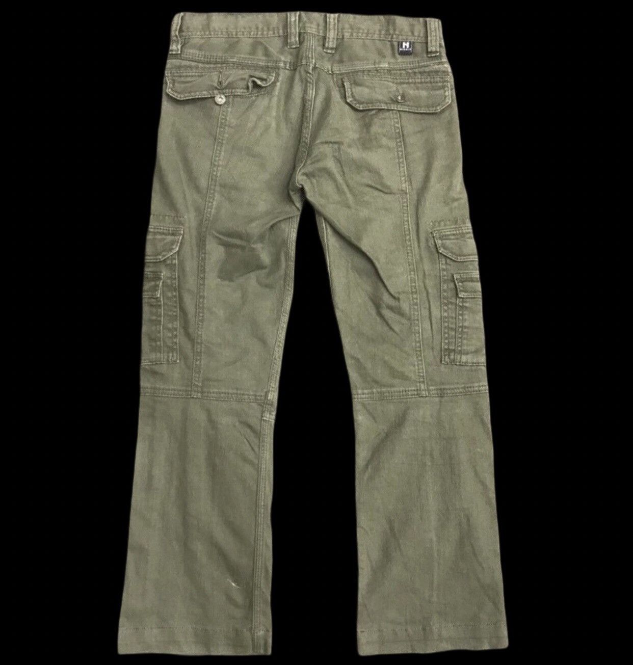 Japanese Brand Unisex HIDEAWAYS FLARE Multipockets Pant Size US 31 - 2 Thumbnail