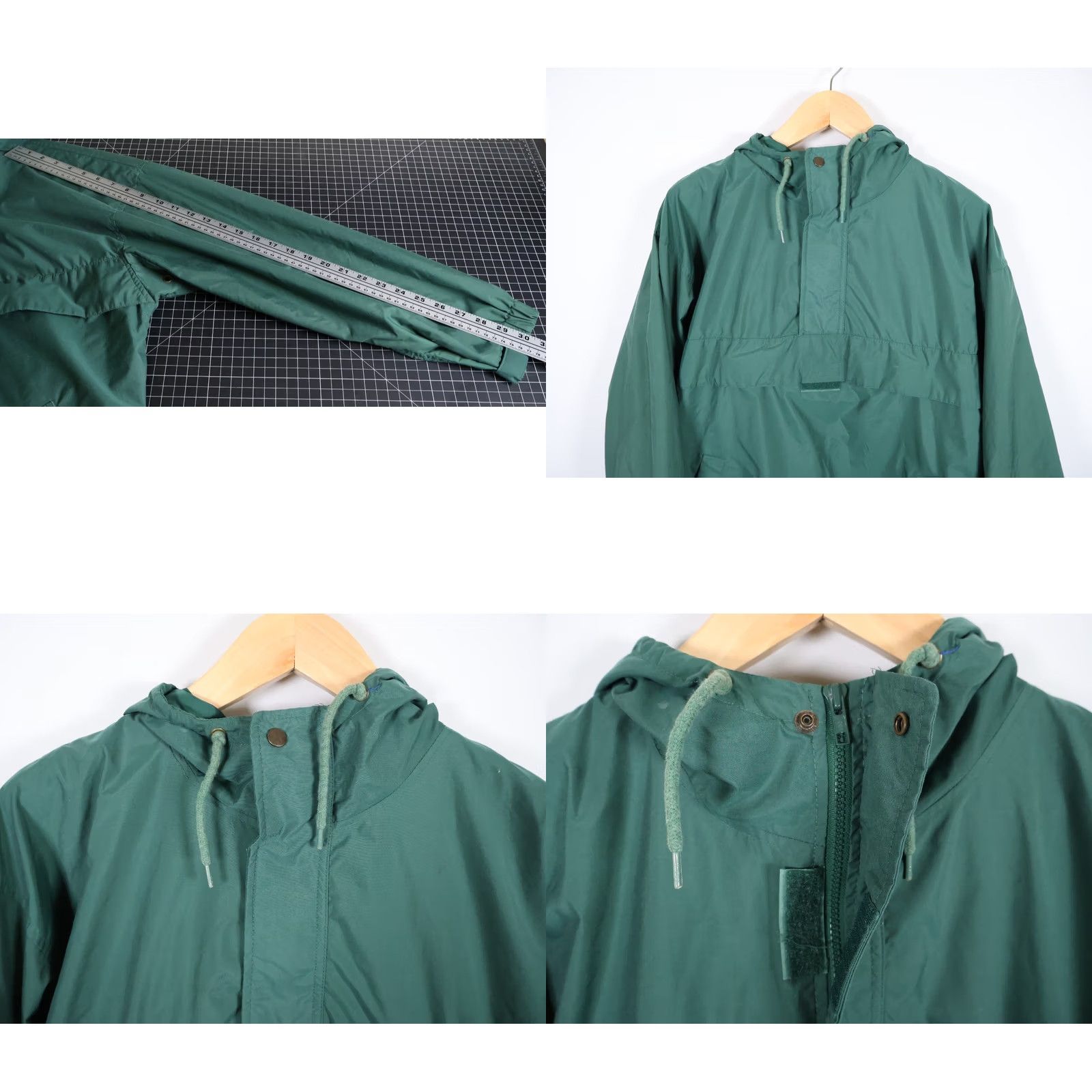 Gap VINTAGE Gap Windbreaker Pullover Jacket Men's Medium Green Hooded 1/4 Zip Nylon 90s Size US M / EU 48-50 / 2 - 8 Thumbnail