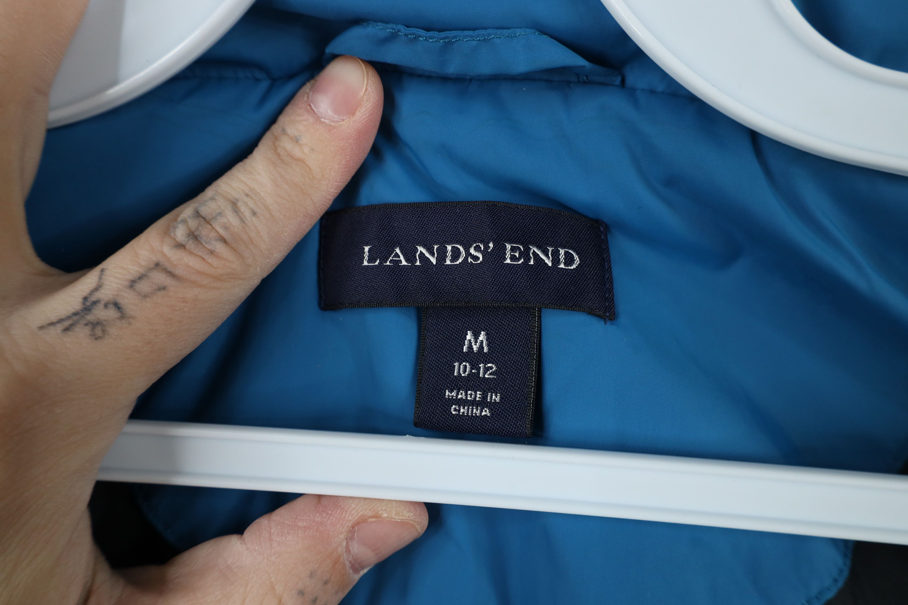 Lands' End × Vintage Vintage Lands End Blank Full Zip Puffer Vest Jacket Black Size M / US 6-8 / IT 42-44 - 8 Thumbnail