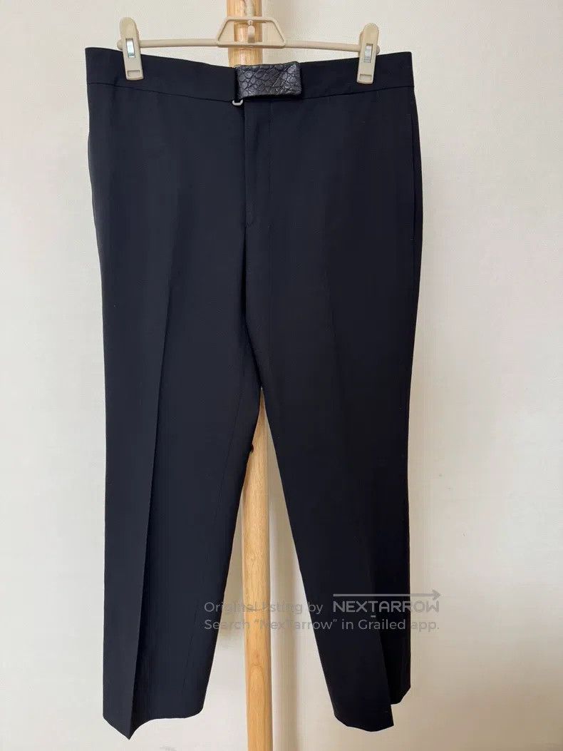Other Hermes Crocodile leather buckle long pants, 99% Wool+1% Si Size US 42 / EU 58 - 1 Thumbnail