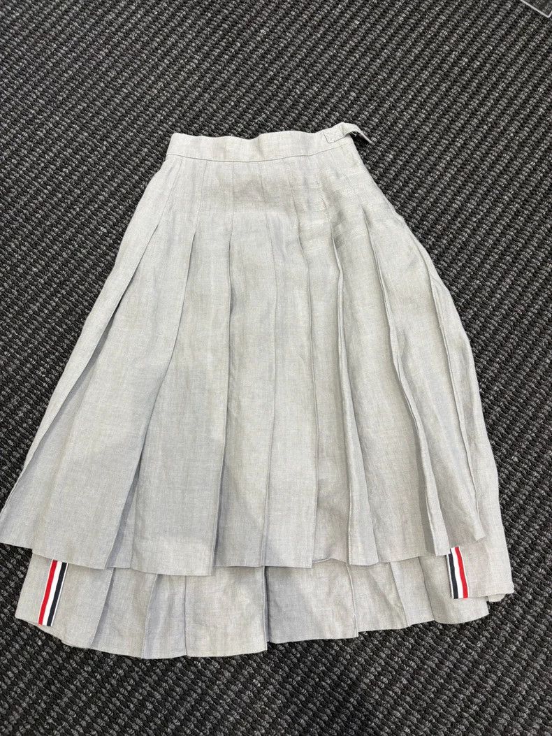 Thom Browne Thom Browne Wool pleated skirt Size 25" / US 0 / IT 36 - 1 Thumbnail