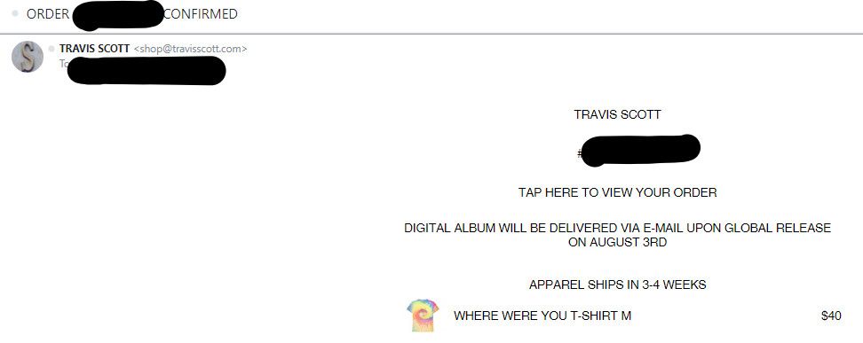 Travis Scott Medium Astroworld Tie Dye Where Were You Tee Shirt Size US M / EU 48-50 / 2 - 6 Thumbnail
