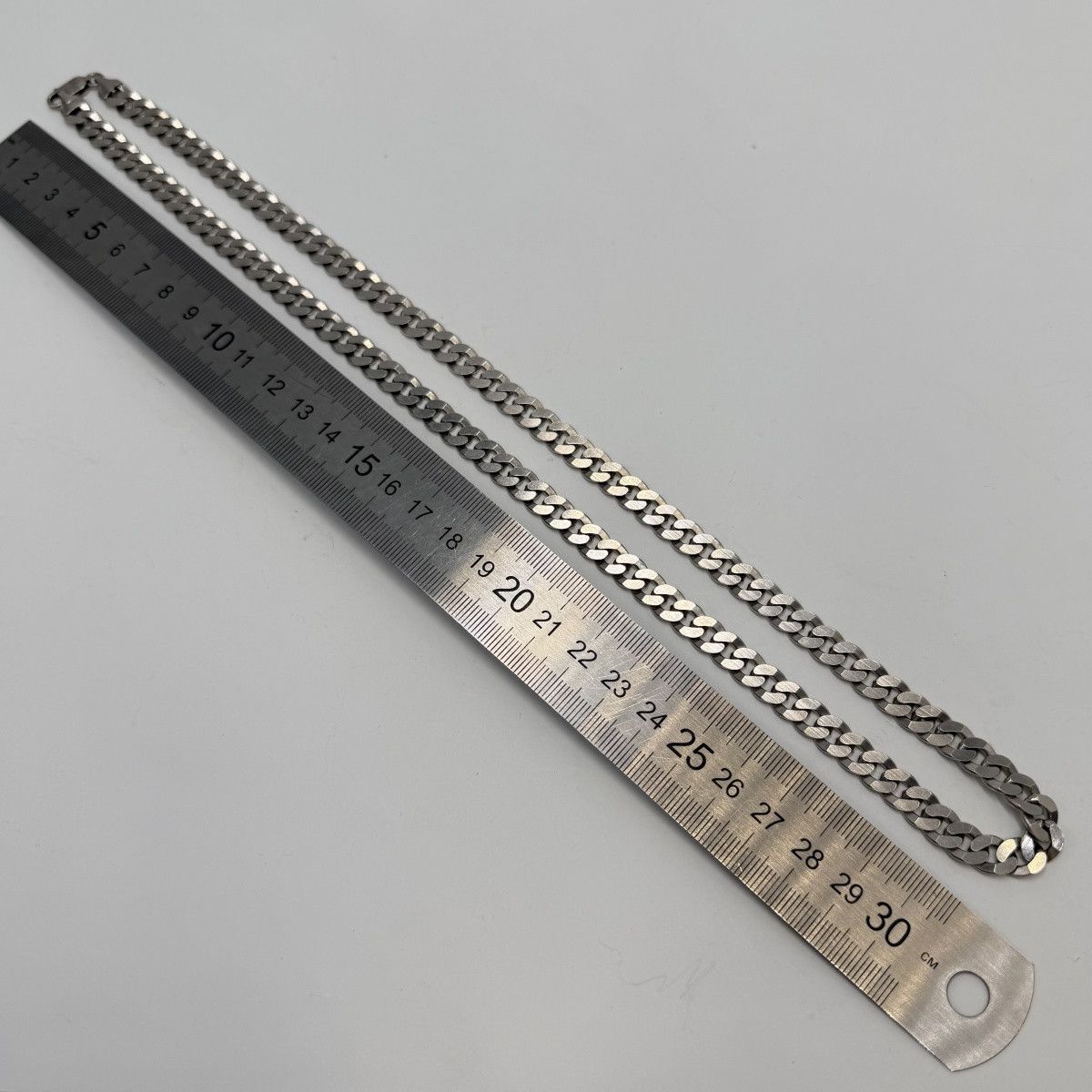 Sterling Silver Vintage 925 Sterling Silver Men's Curb Chain Necklace Size ONE SIZE - 9 Thumbnail