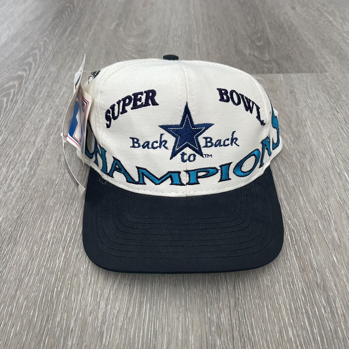 image of Logo 7 Vintage Dallas Cowboys Super Bowl Hat New in White, Men's