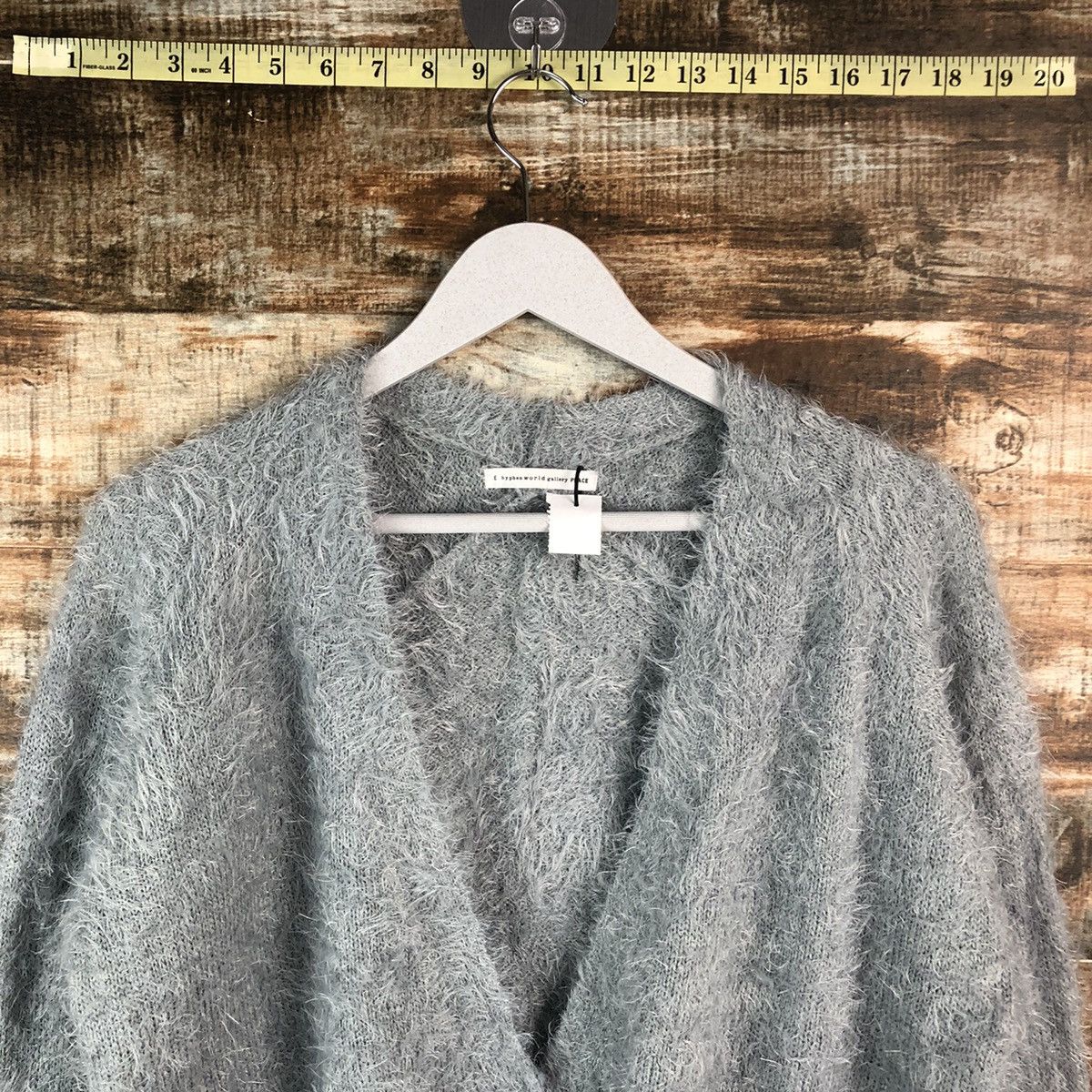 Japanese Brand DL Hyper World Gallery Gray Mohair Cardigan Knitwear #C372 Size M / US 6-8 / IT 42-44 - 4 Thumbnail