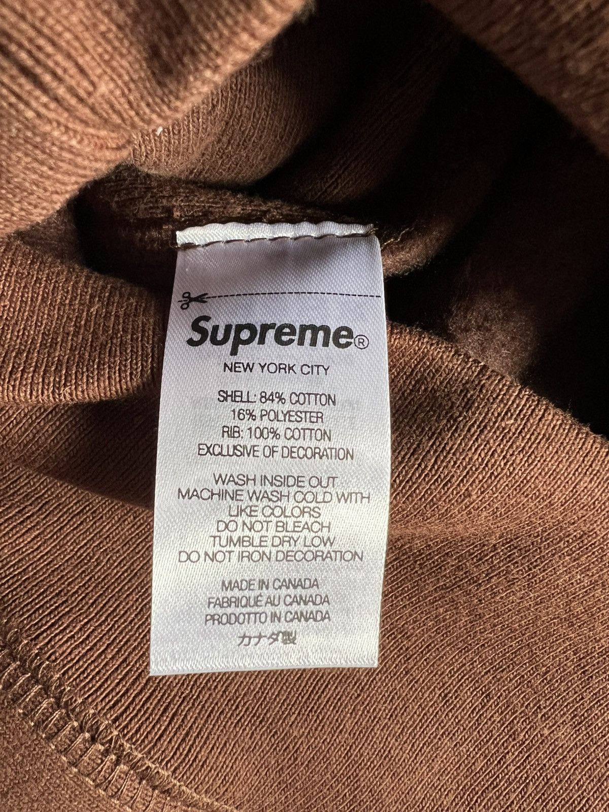 Supreme Supreme Capital Hooded Sweatshirt Dark Brown Sz Large Hoodie Size US L / EU 52-54 / 3 - 7 Thumbnail