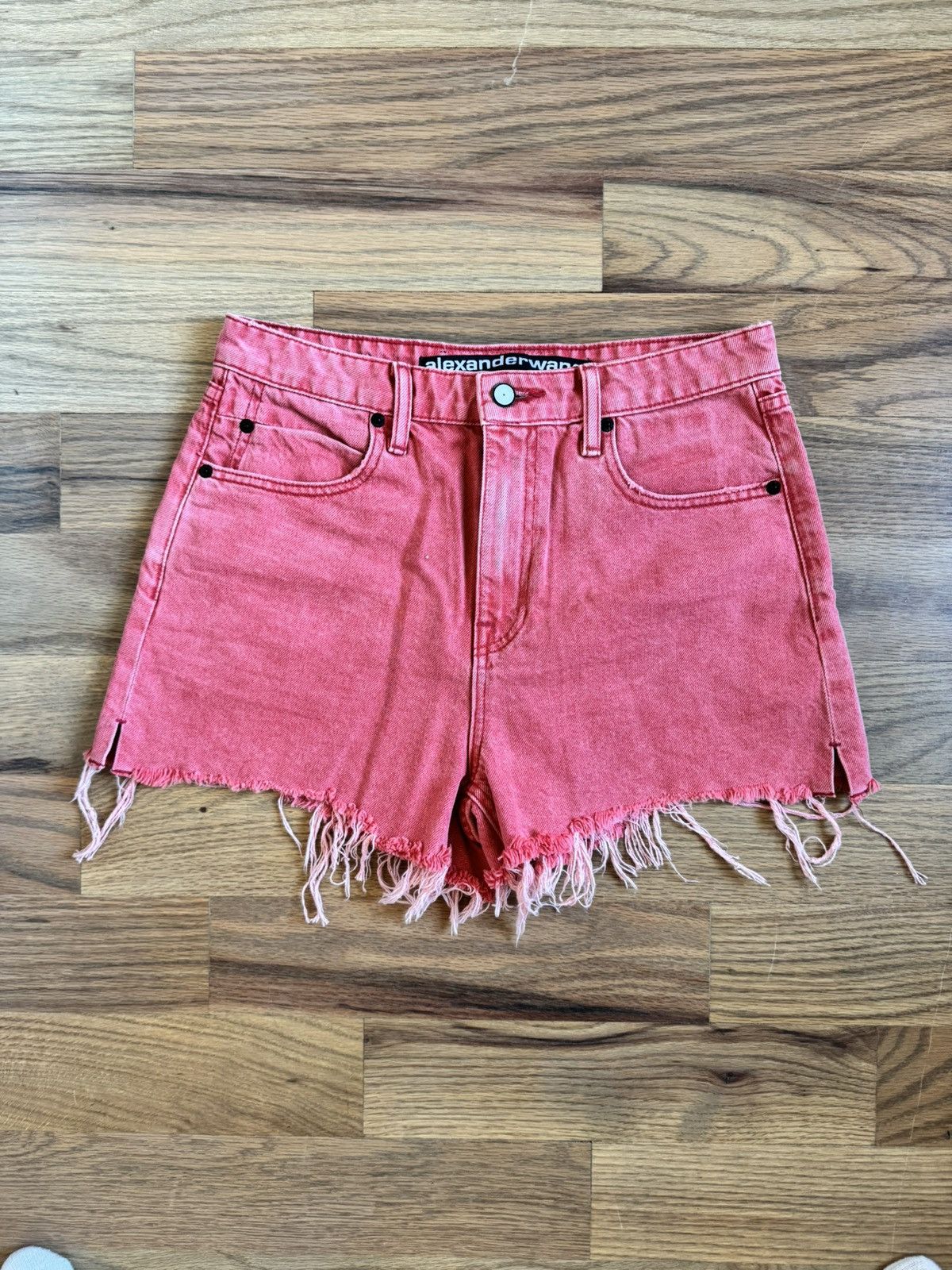 Alexander Wang Alexander Wang red denim shorts Size 28" / US 6 / IT 42 - 1 Thumbnail