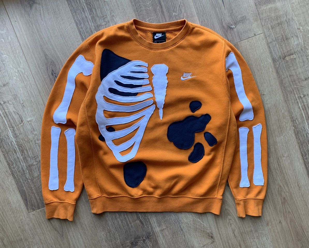 Nike Vintage Nike Skeleton big logo sweatshirt Size US S / EU 44-46 / 1 - 1 Thumbnail