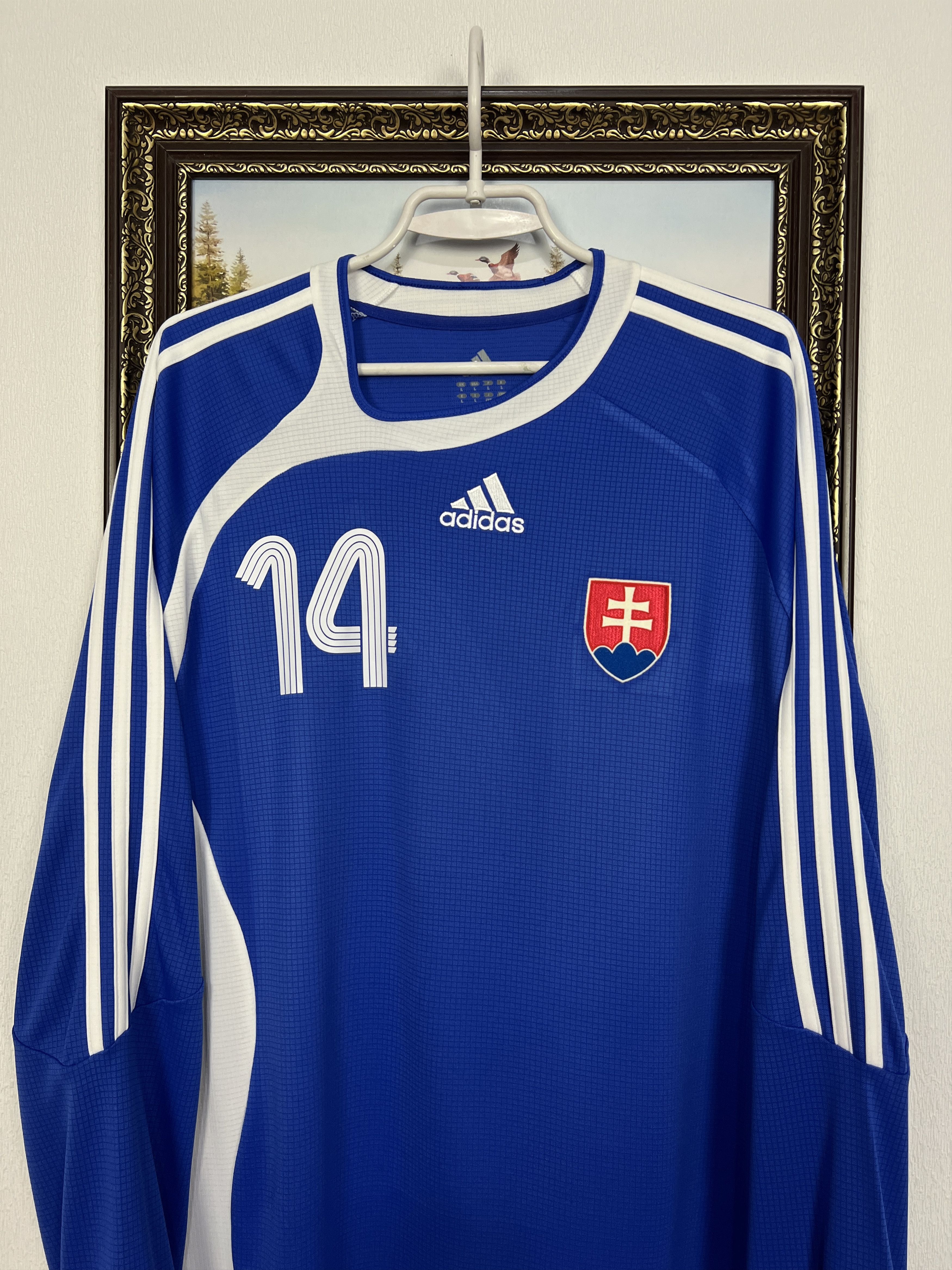 Adidas Slovakia football shirt Soccer Long Sleeve Jersey Size US L / EU 52-54 / 3 - 2 Thumbnail