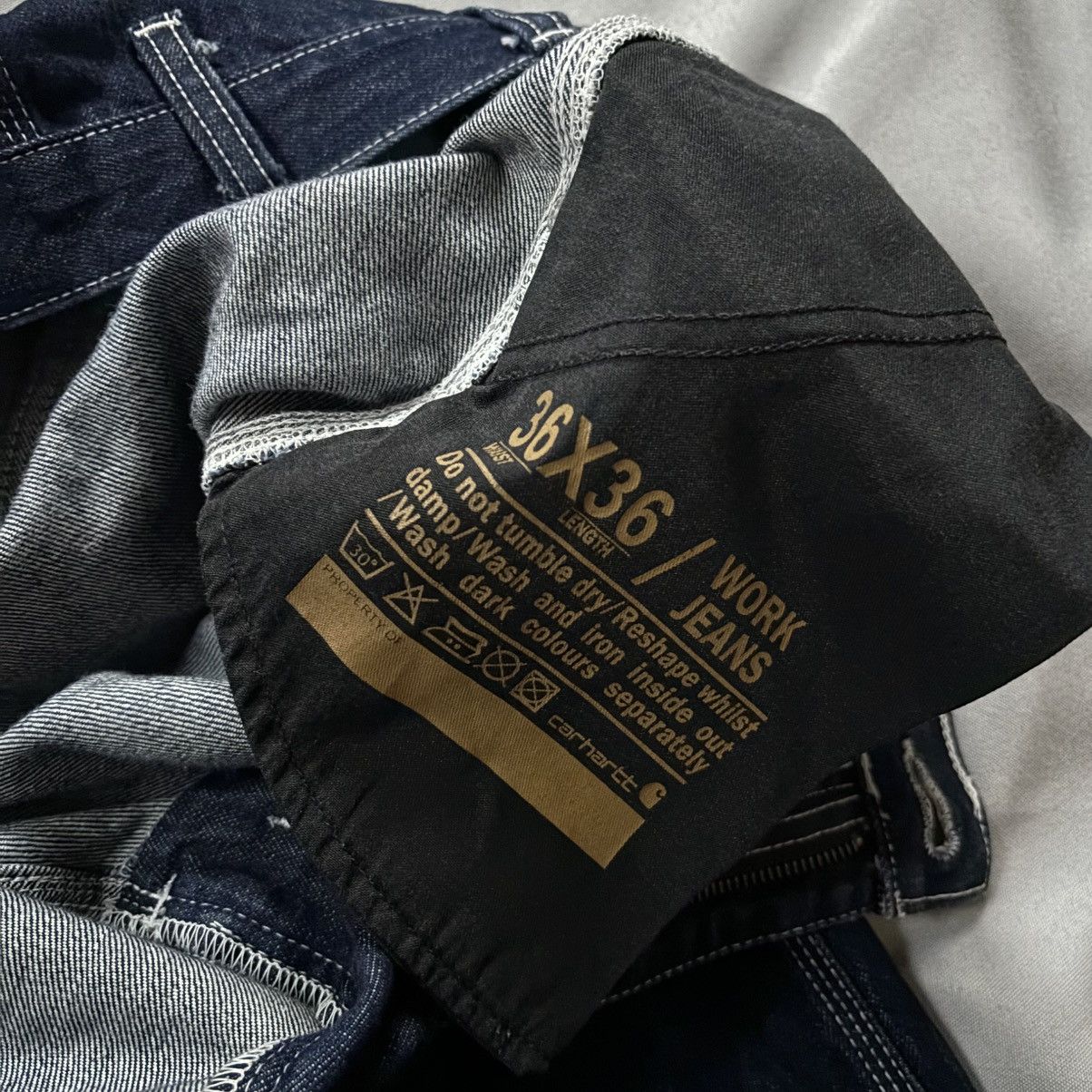 Carhartt Carhartt vintage jeans 36/32 rare blue streetwear Size US 36 / EU 52 - 6 Thumbnail
