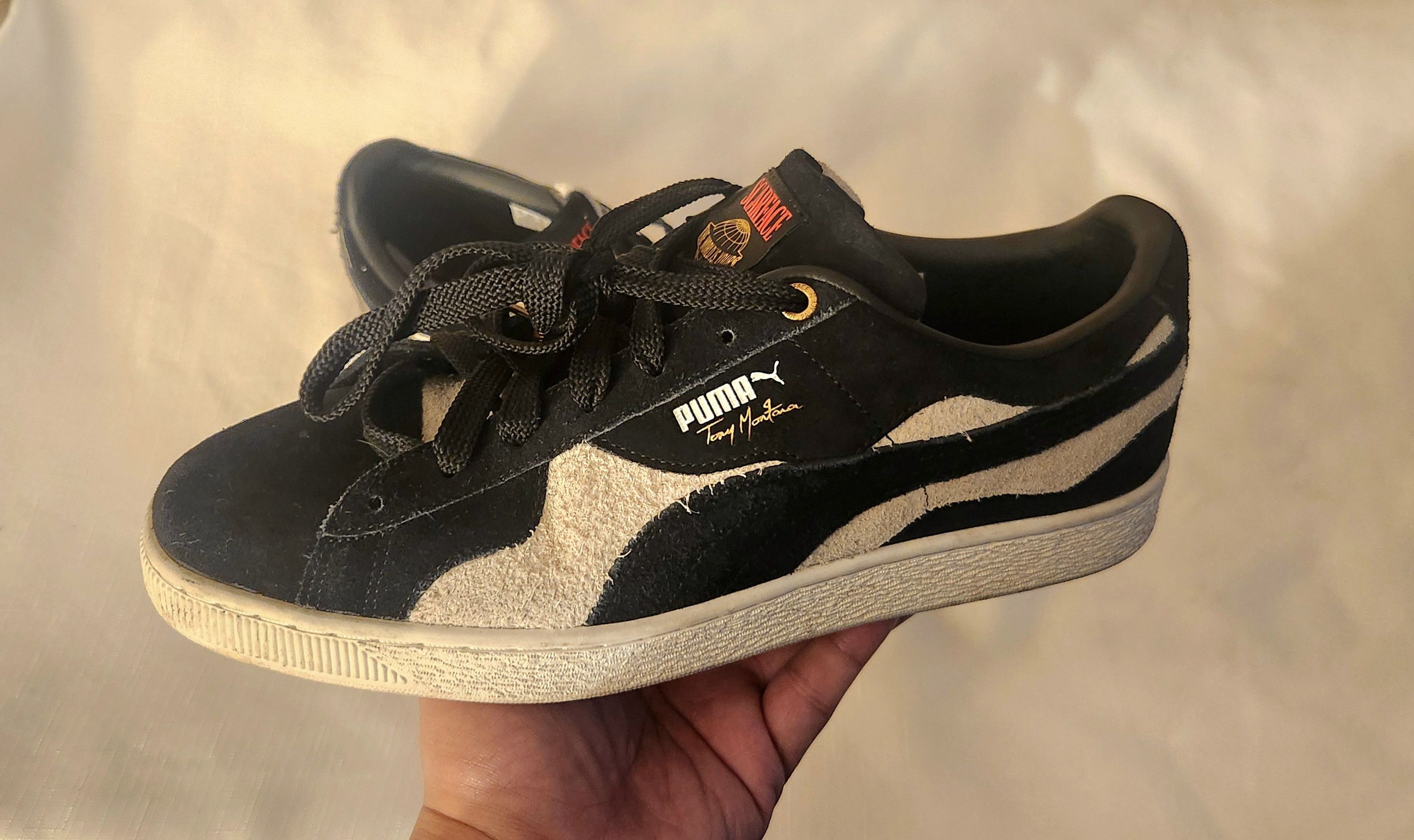 PUMA X Scarface Black And White Suede Shoe Palace Sz 11