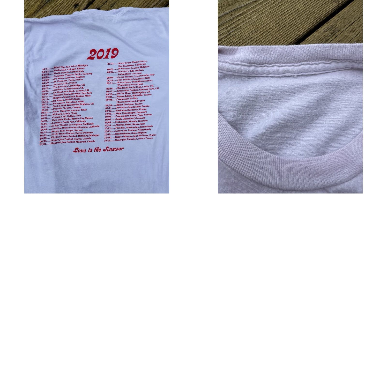 Lee Lee Fields It Rains Love Tour T Shirt Soul Funk Band White S Mens Size US S / EU 44-46 / 1 - 8 Thumbnail