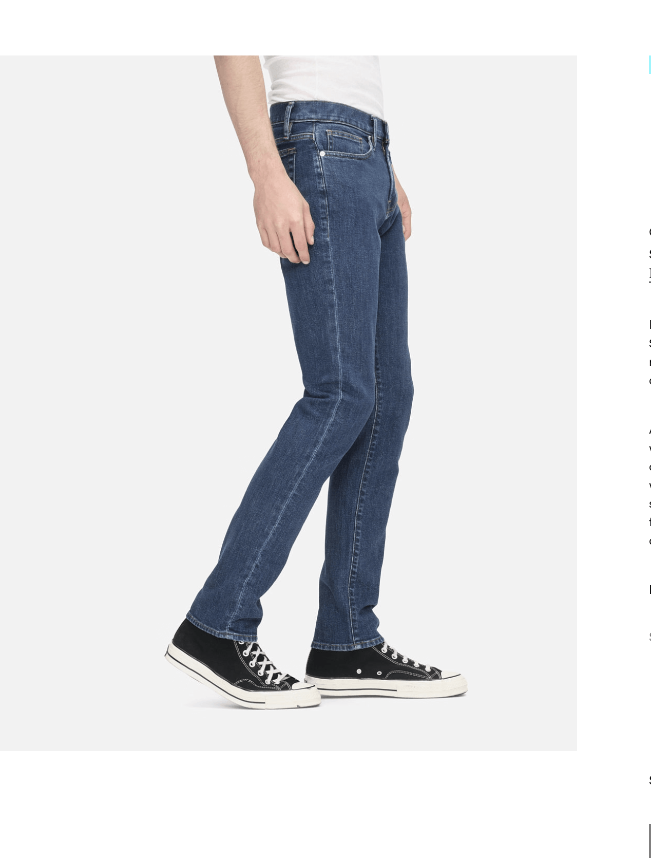 Frame Frame Dark denim L'Homme Slim Jeans in Placid Size US 36 / EU 52 - 2 Thumbnail