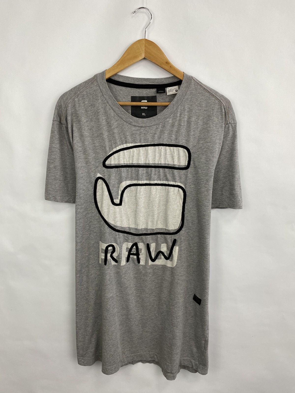 G-Star 🇺🇸 G Star Raw Big Logo T-Shirt Y2K cw21 Hype Rare Retro Size US XL / EU 56 / 4 - 3 Thumbnail