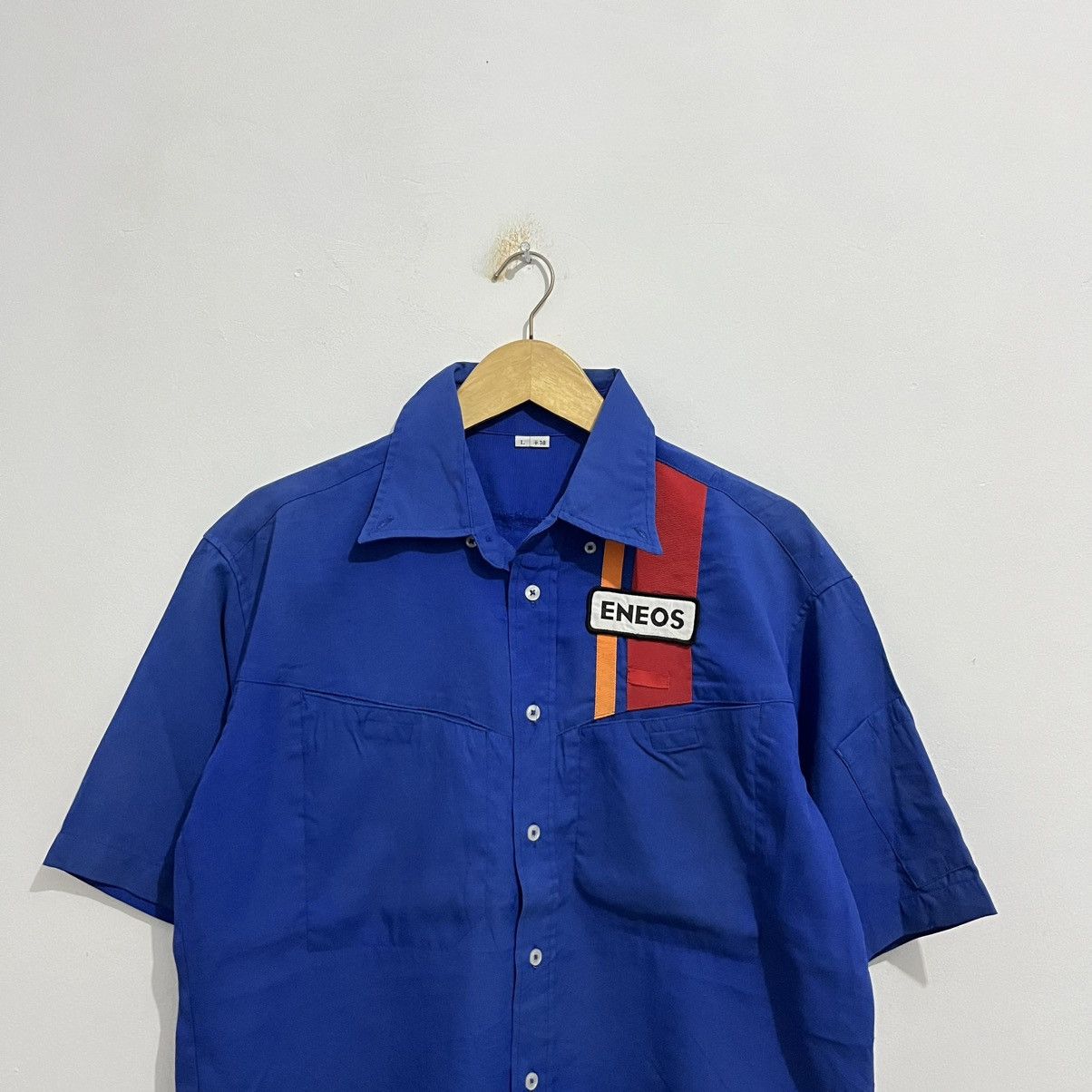 Japanese Brand Vintage Eneos Racing Work Shirt Size US L / EU 52-54 / 3 - 2 Thumbnail