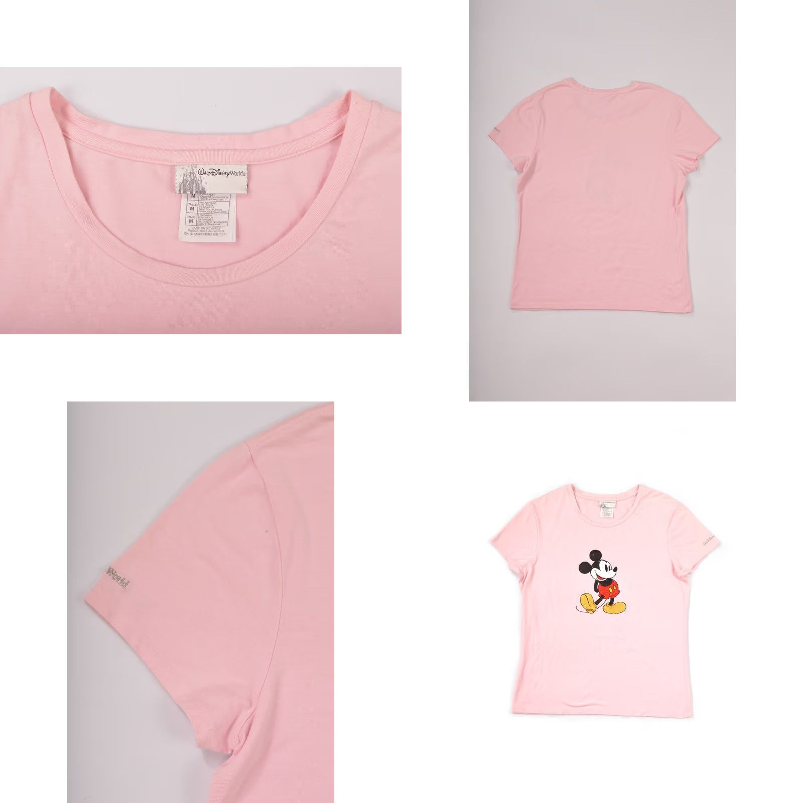 Disney Walt Disney World Big Mickey Vintage Womens Pink T-Shirt Tee Size M Size M / US 6-8 / IT 42-44 - 10 Thumbnail