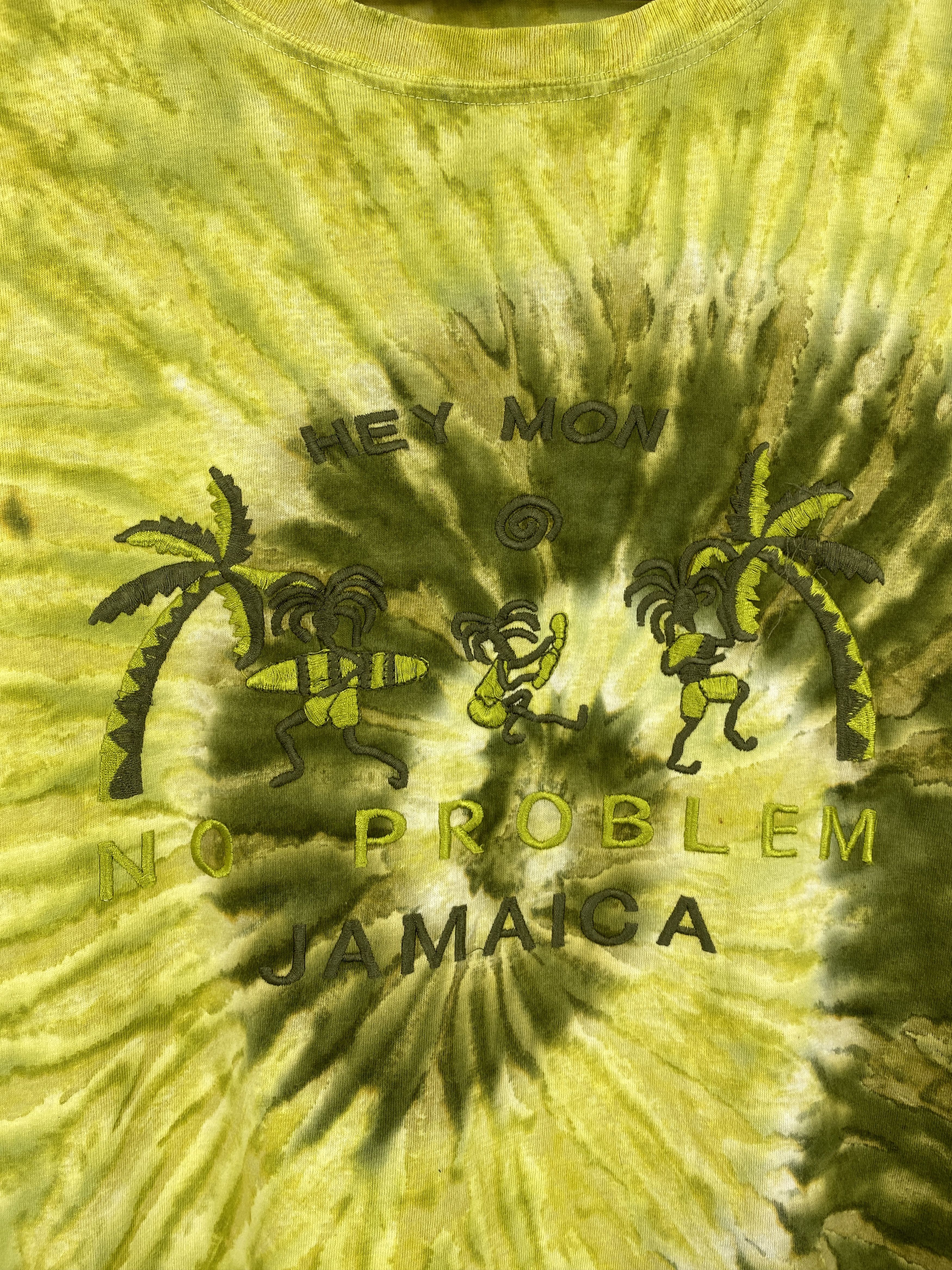 Vintage Vintage No Problem Jamaica Tie Dye Printed Tee TA0659 Size US XL / EU 56 / 4 - 9 Thumbnail