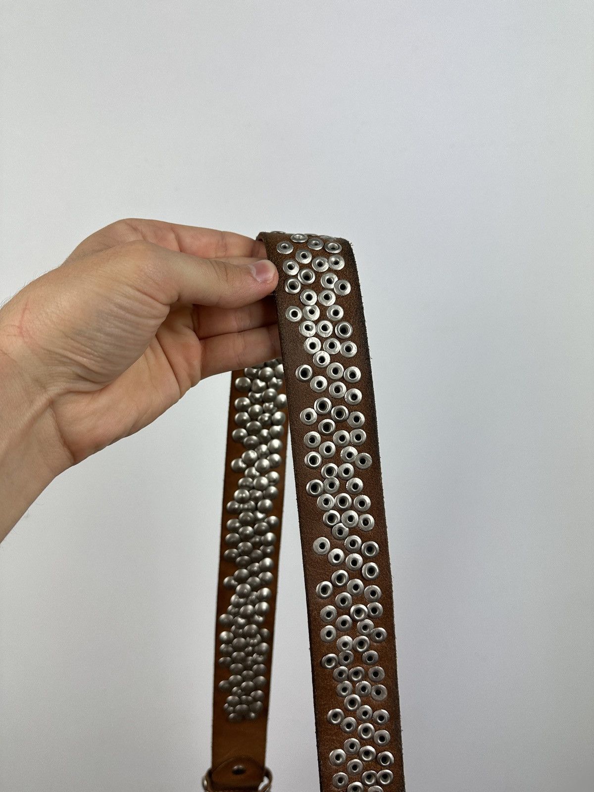 Vintage Vintage Y2K Leather Belt Size ONE SIZE - 11 Thumbnail