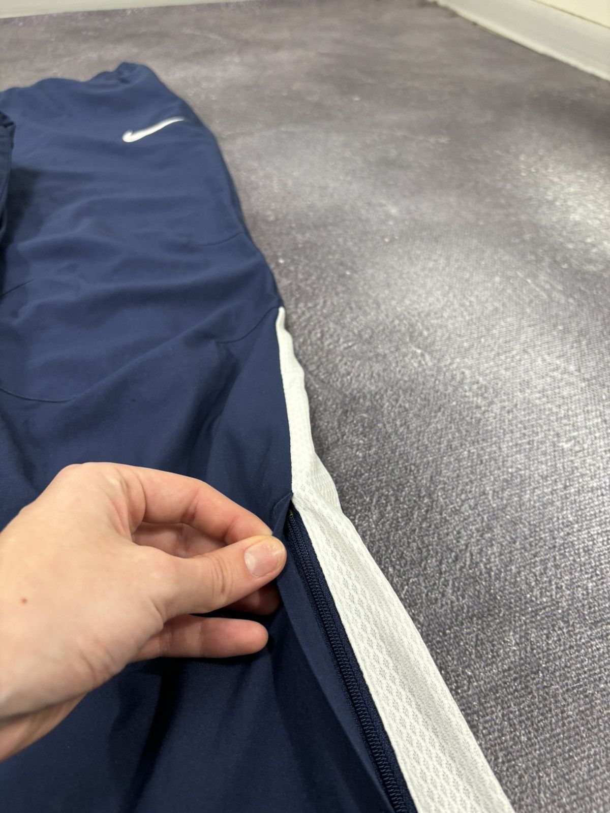Nike Nike Manchester City Y2K Dri-Fit Navy Blue Hype Track Pants Size US 30 / EU 46 - 6 Thumbnail