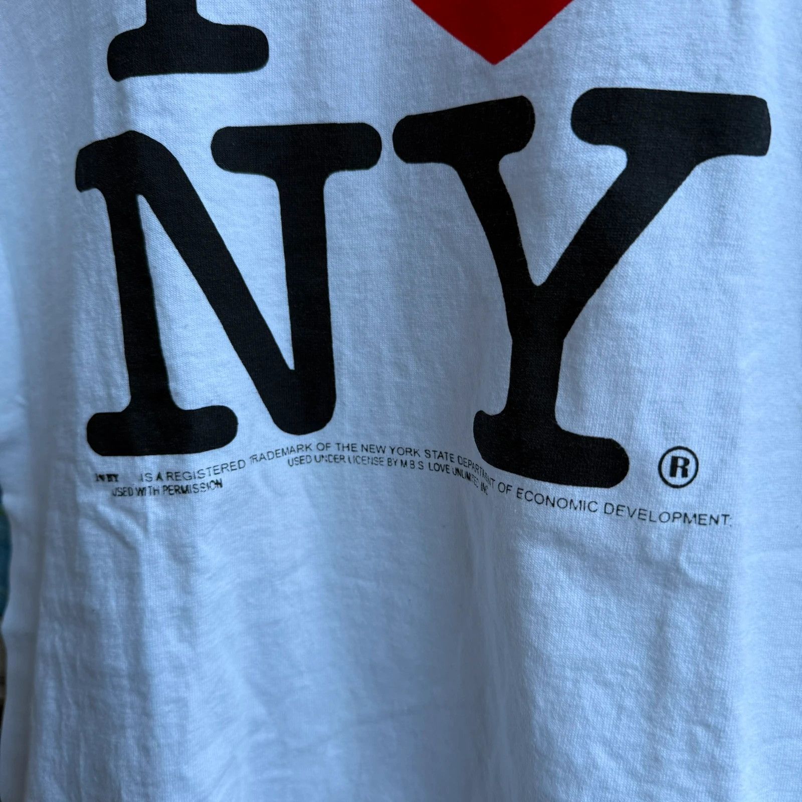 I Love NY I Love NY Vintage 90s T shirt Printed OG White Size US S / EU 44-46 / 1 - 5 Thumbnail