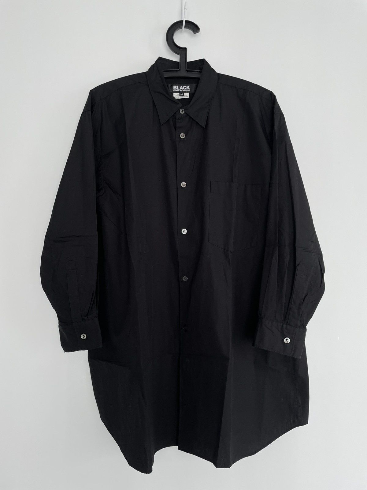 Comme des Garcons Black Comme des garcons satin-panelled shirt Size US M / EU 48-50 / 2 - 1 Thumbnail