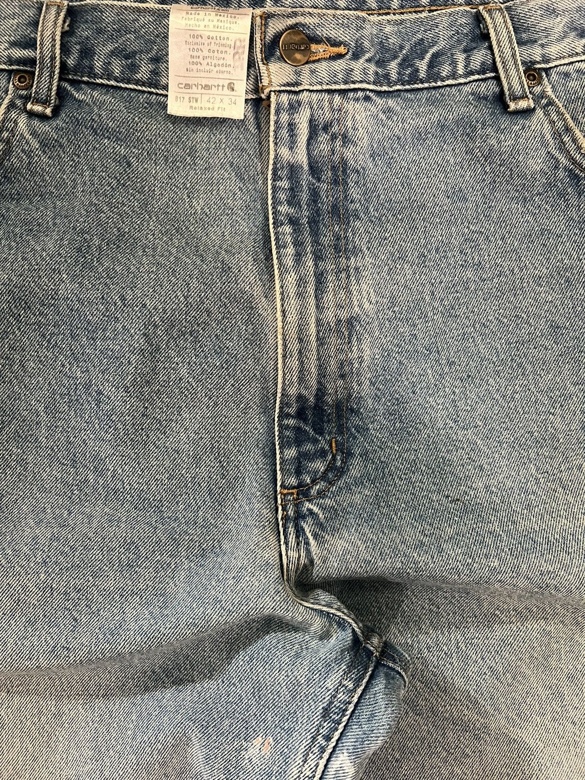 Carhartt × Vintage Carhartt washed baggy denim jeans Size US 42 / EU 58 - 3 Thumbnail