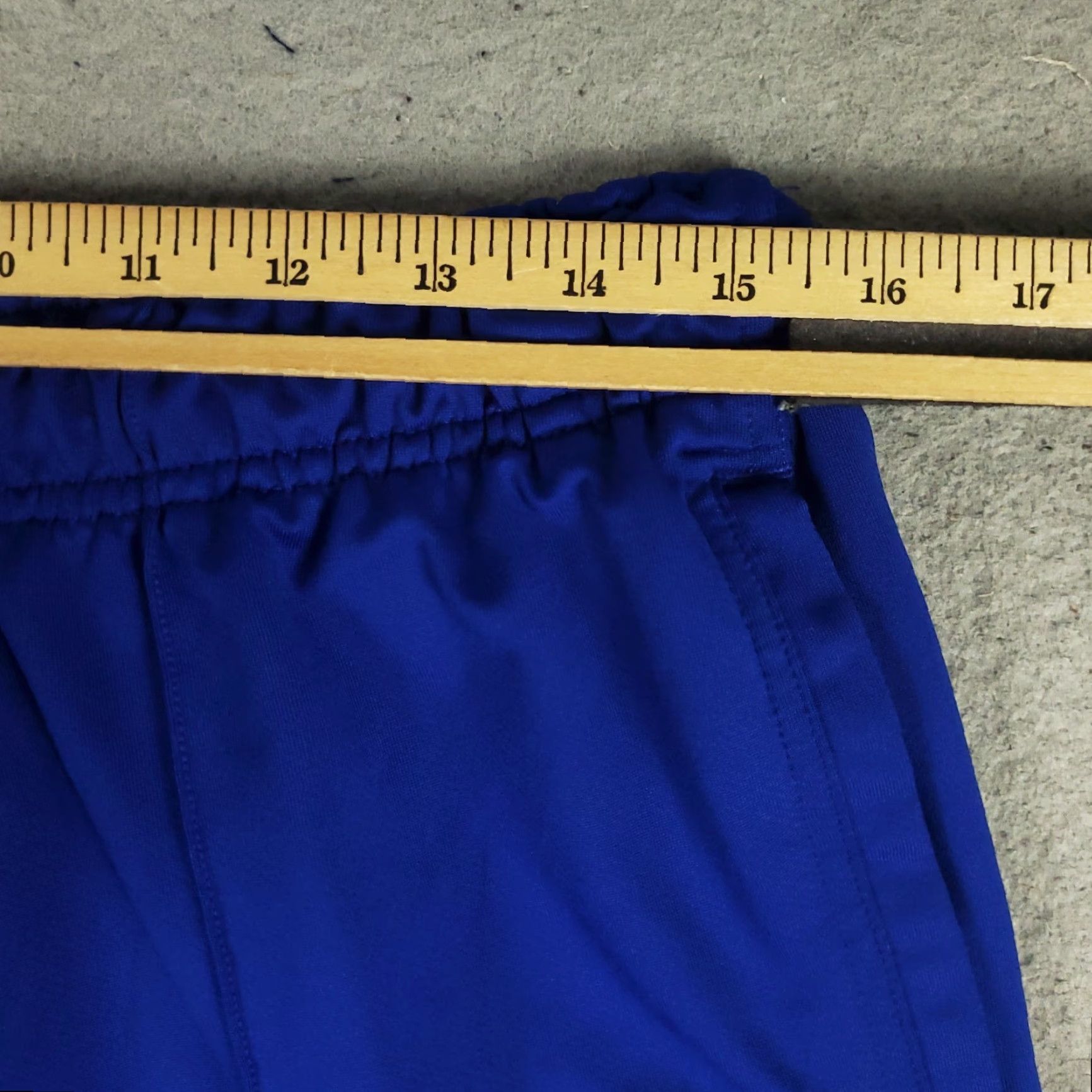 Nike Nike Pants Mens Large Blue Dri Fit Swoosh Running Track Sweatpants Jogger * Size US 33 - 3 Thumbnail