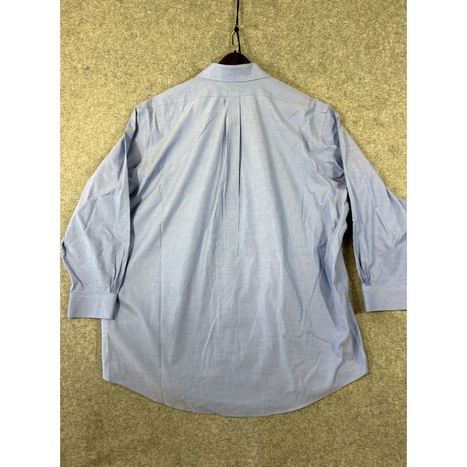Brooks Brothers Brooks Brothers Dress Shirt Mens 17 1/2-33 Blue Stretch Madison Fit Non-Iron Shirt Regular Long Sleeve Blue Mens 17.5 53in Chest Non-Iron Size 48R - 6 Thumbnail