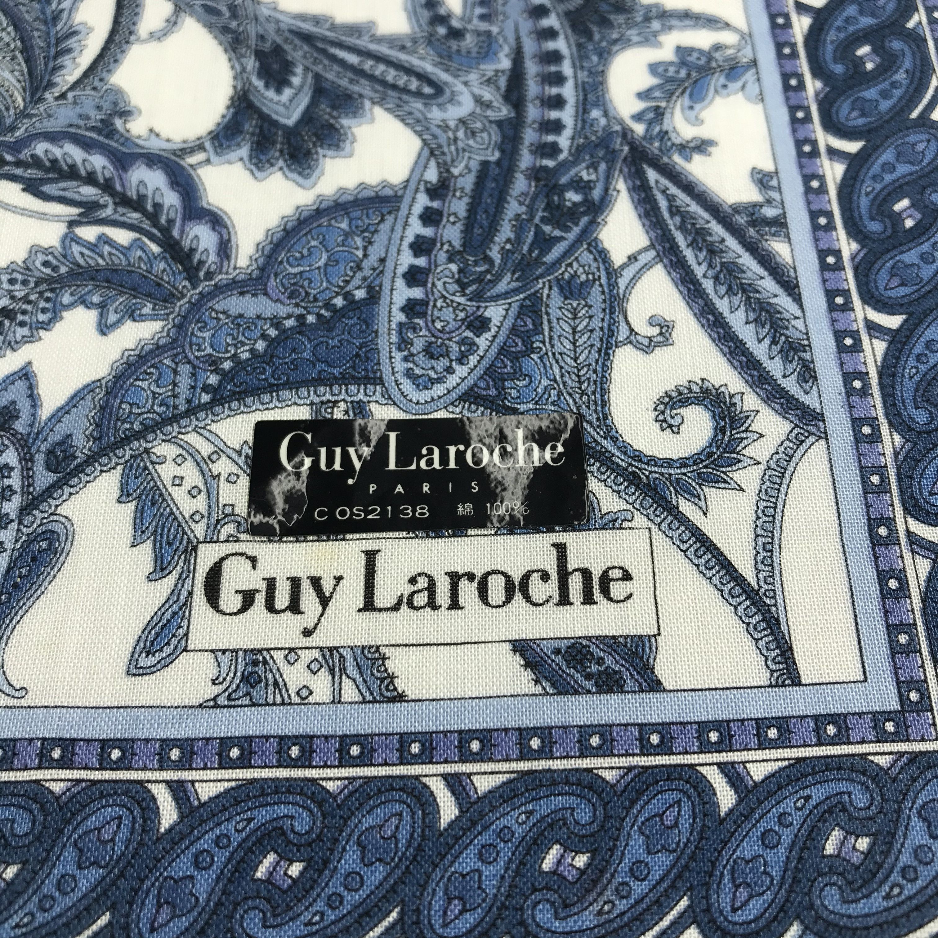 Guy Laroche Guy Laroche Paisley Handkerchief Neckerchief Bandana H939 Size ONE SIZE - 3 Thumbnail