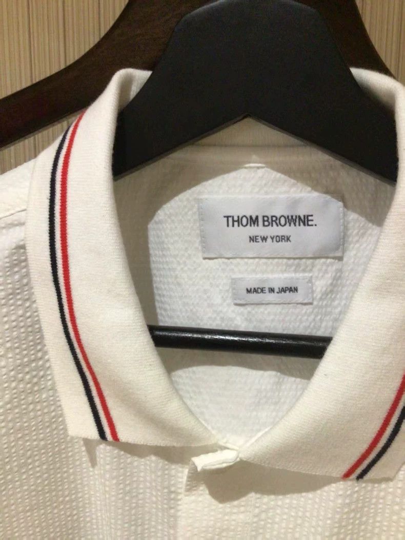 Thom Browne Thom Browne size2 White puffed short-sleeved shirt Size US M / EU 48-50 / 2 - 2 Thumbnail