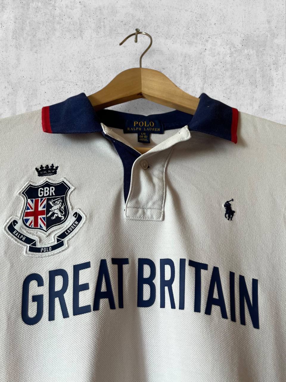 Polo Ralph Lauren Polo RL Ralph Lauren Great Britain GBR polo t shirt vintage Size US S / EU 44-46 / 1 - 3 Thumbnail