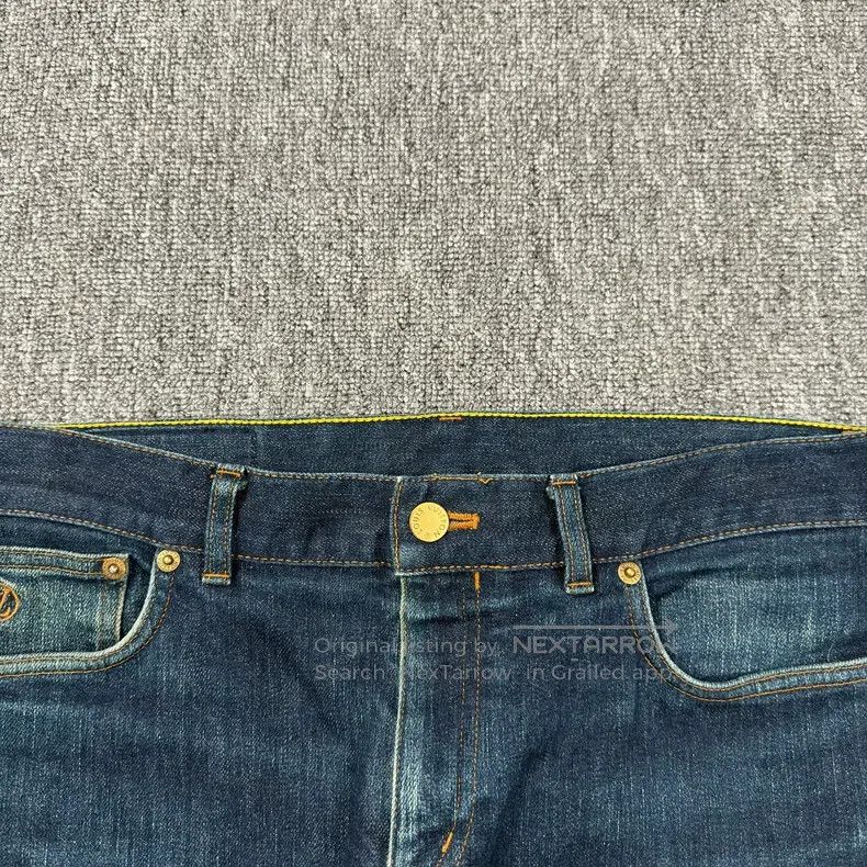 Louis Vuitton Louis Vuitton Back Leather Label Blue Jeans Size US 31 - 2 Thumbnail