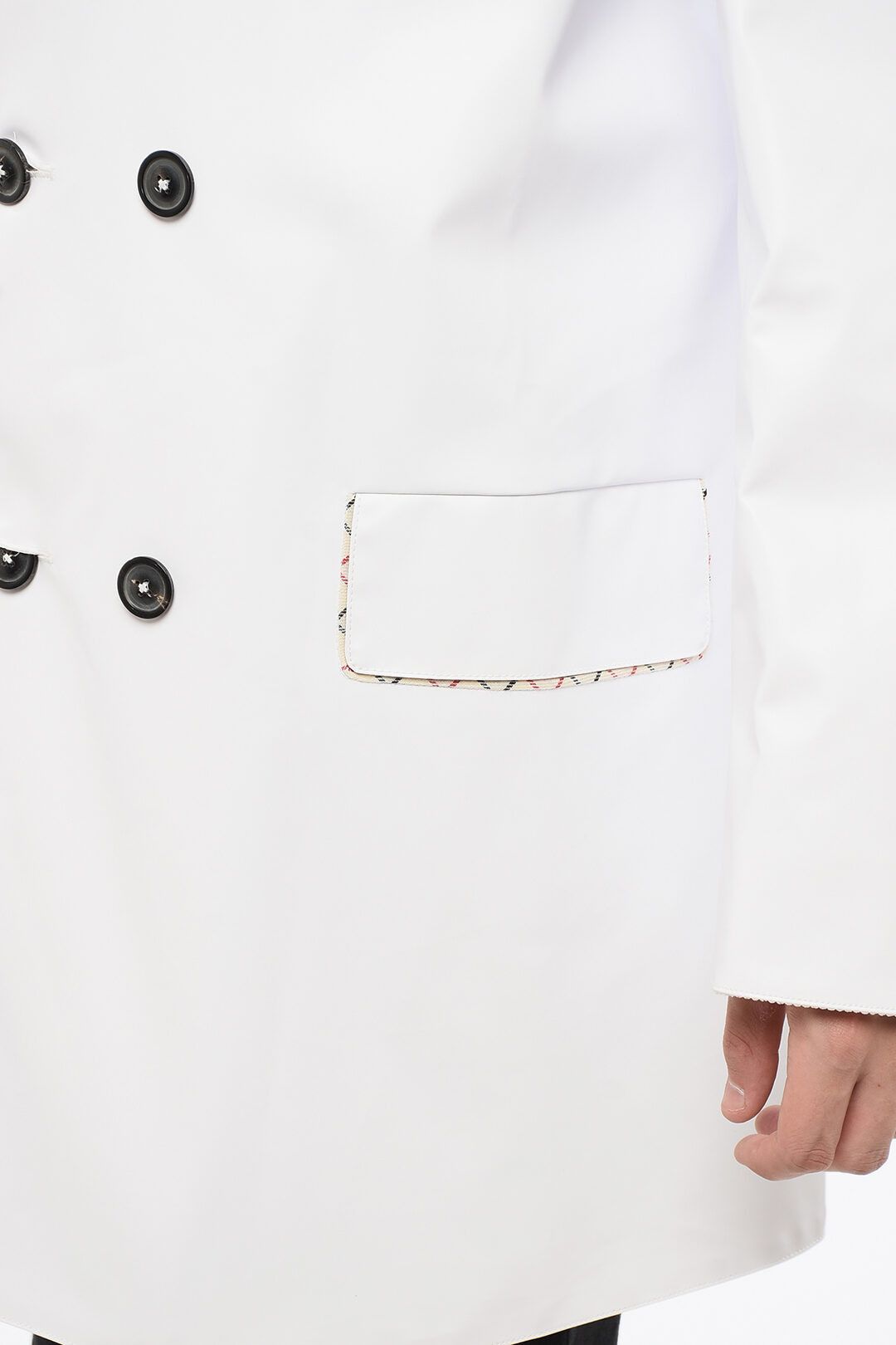 Maison Margiela og1mm0825 Waterproof Trench Coat in White Size US M / EU 48-50 / 2 - 3 Thumbnail