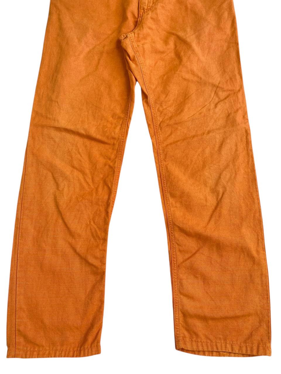 Loro Piana 2000's Lora Piana Faded Orange Denim Pants Size US 30 / EU 46 - 7 Thumbnail